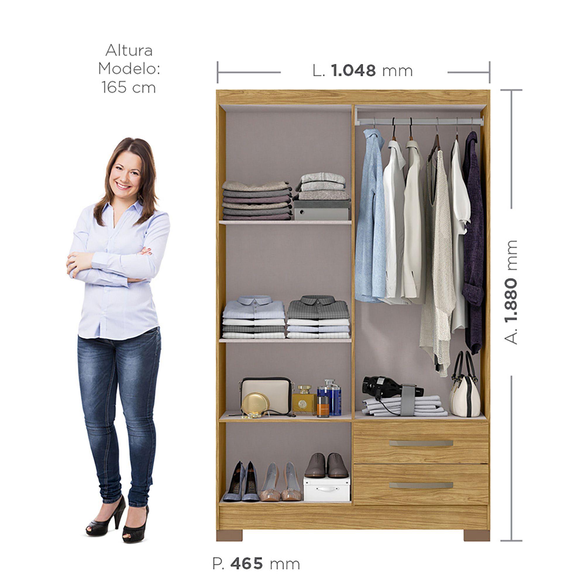 Closet 4 puertas Classic Marroco Ripado 188 x 104 8 x 46 5-2