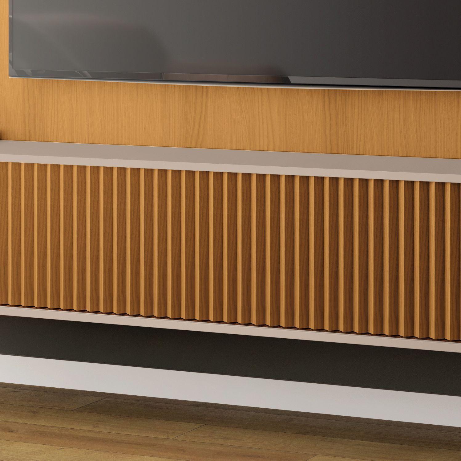 Home Panel Lyon tv 85" Luz led 2.2 Cinamomo Off white-3