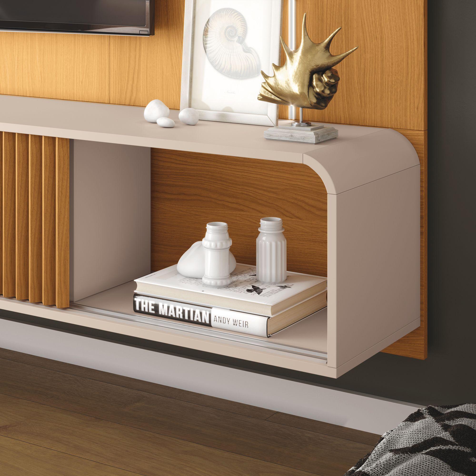 Home Panel Lyon tv 85" Luz led 2.2 Cinamomo Off white-4