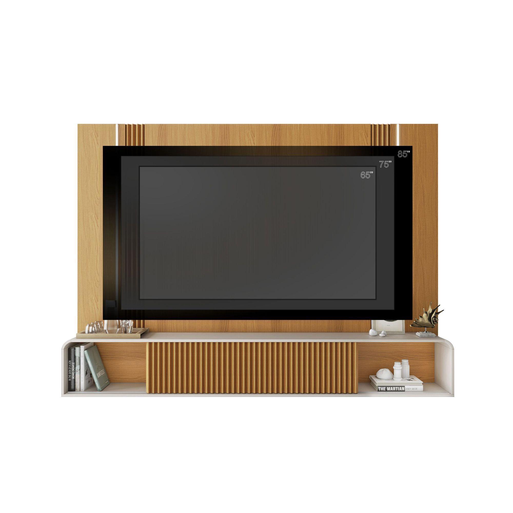 Home Panel Lyon tv 85" Luz led 2.2 Cinamomo Off white-2