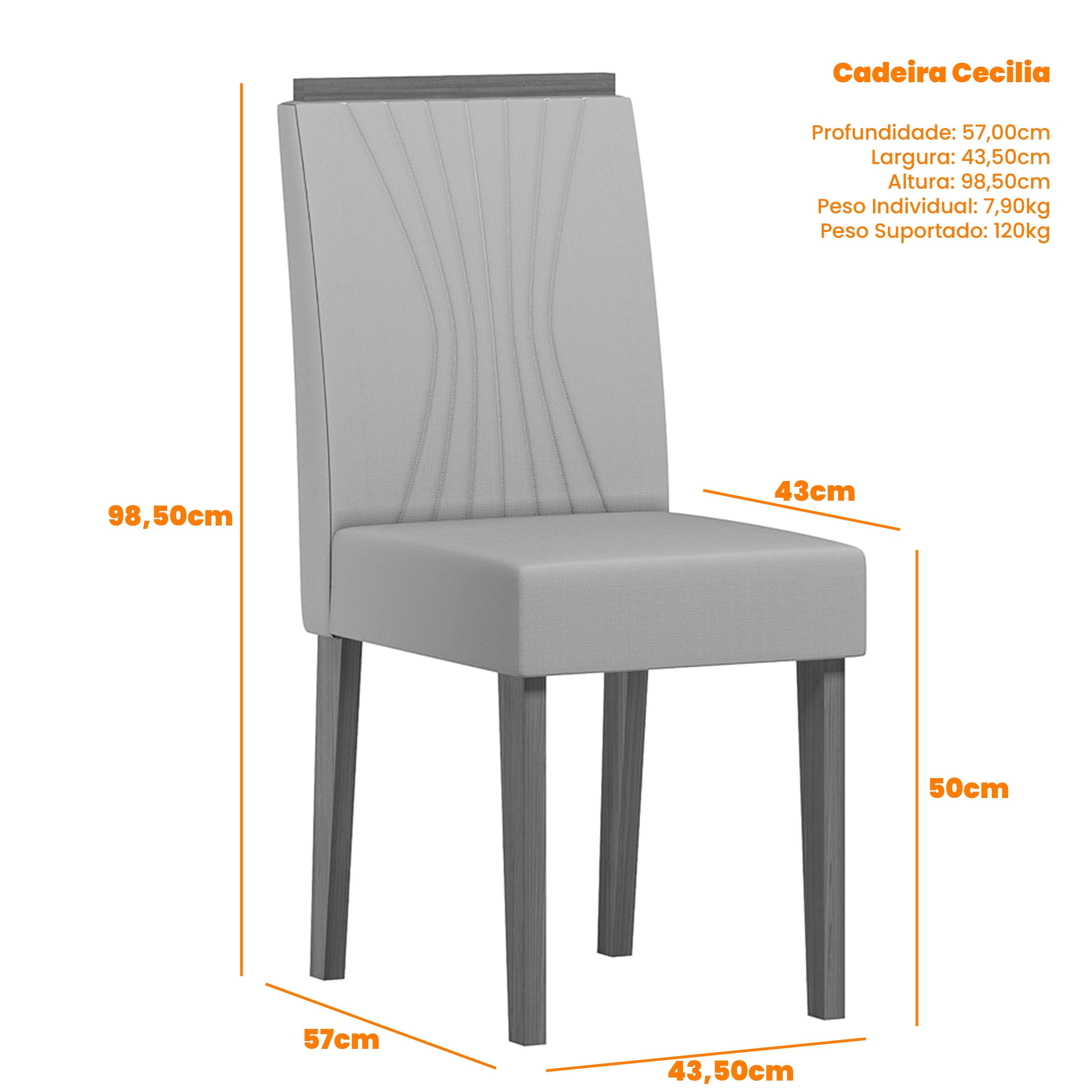 Juego de comedor Provence 4 sillas vidrio Off White-4