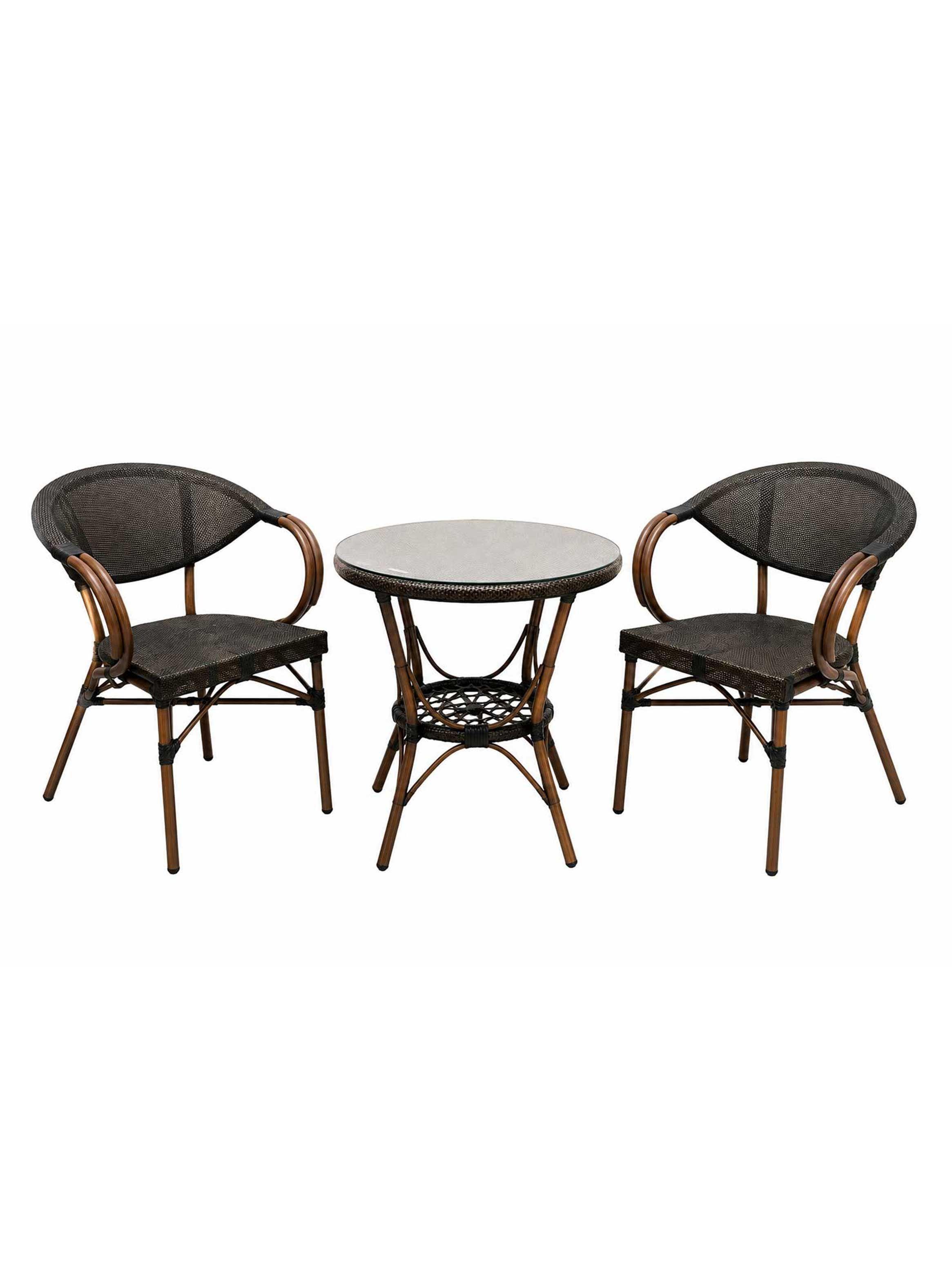Set de Balcón Parisino Ébano 2 Personas-4