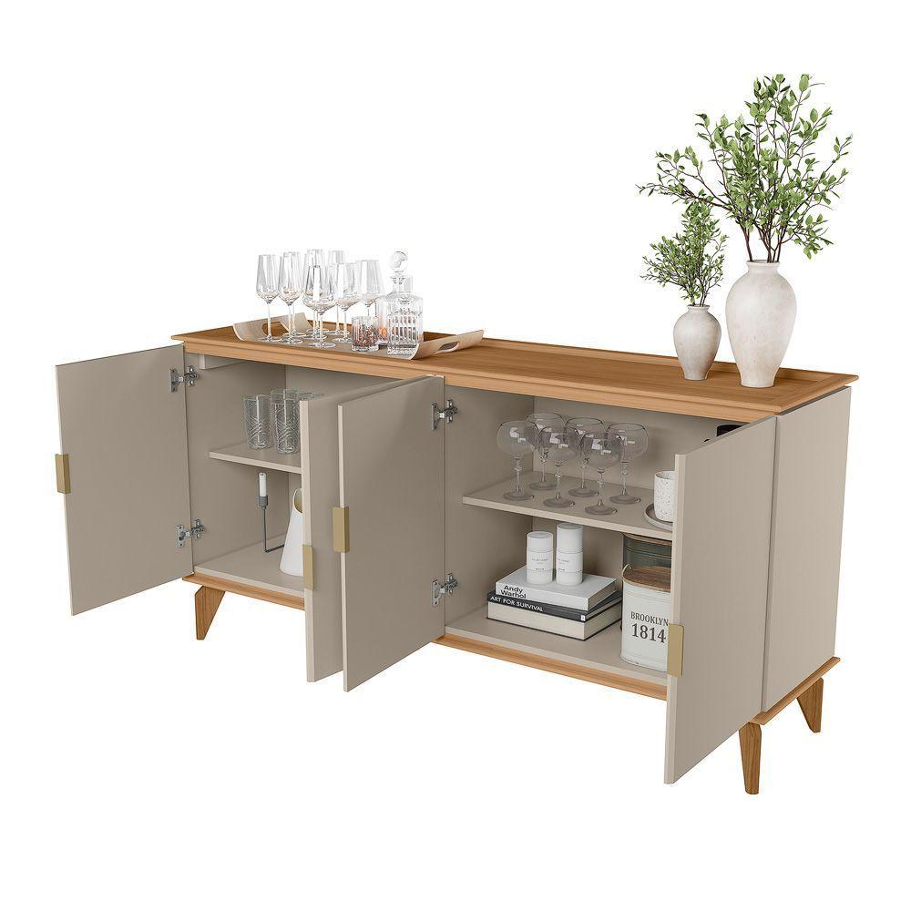 Buffet Sintra Jequitiba/Off White 160x80x42 cm-2