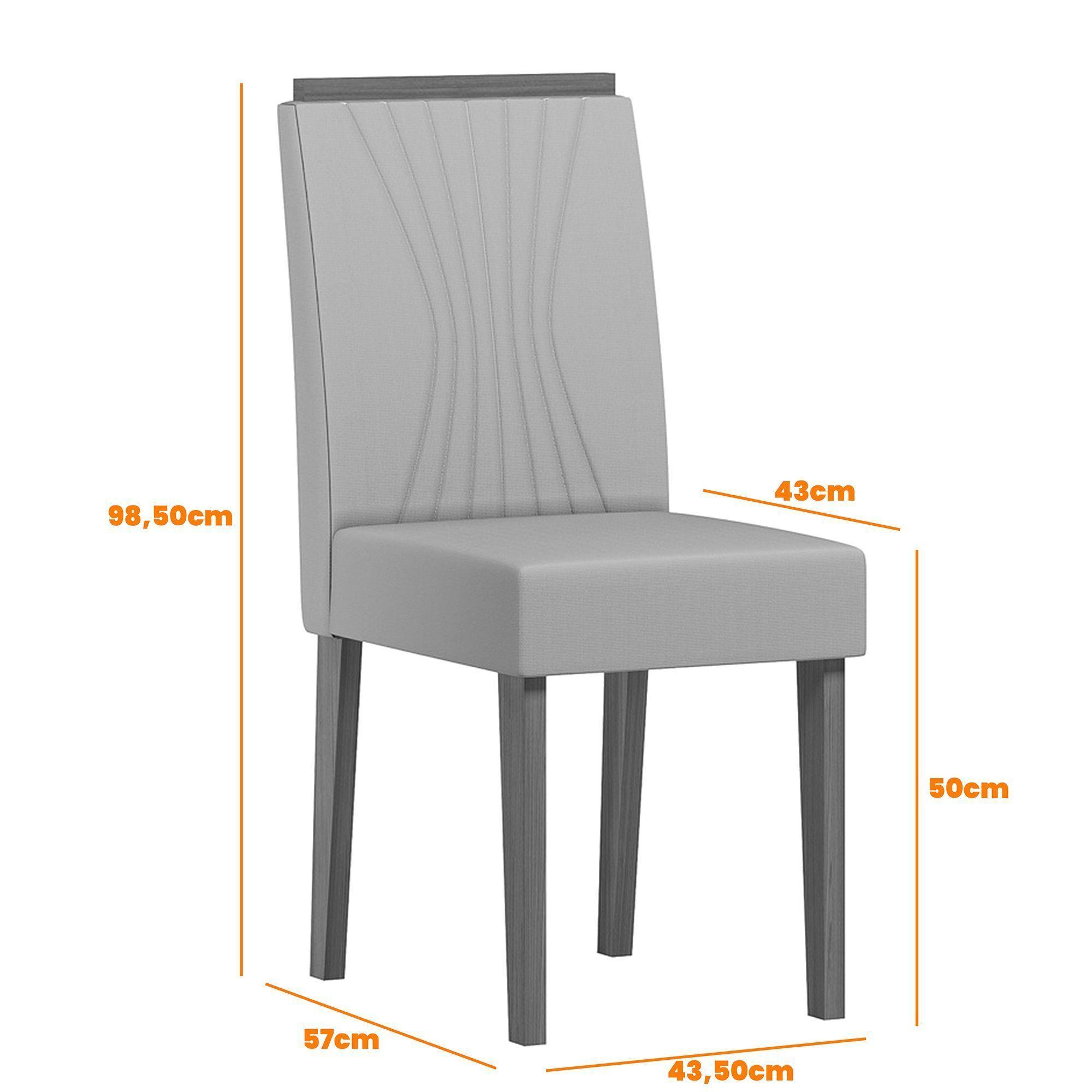 Juego de Comedor Montreal 100x100 cm Vidrio 4 Sillas Beige  -4