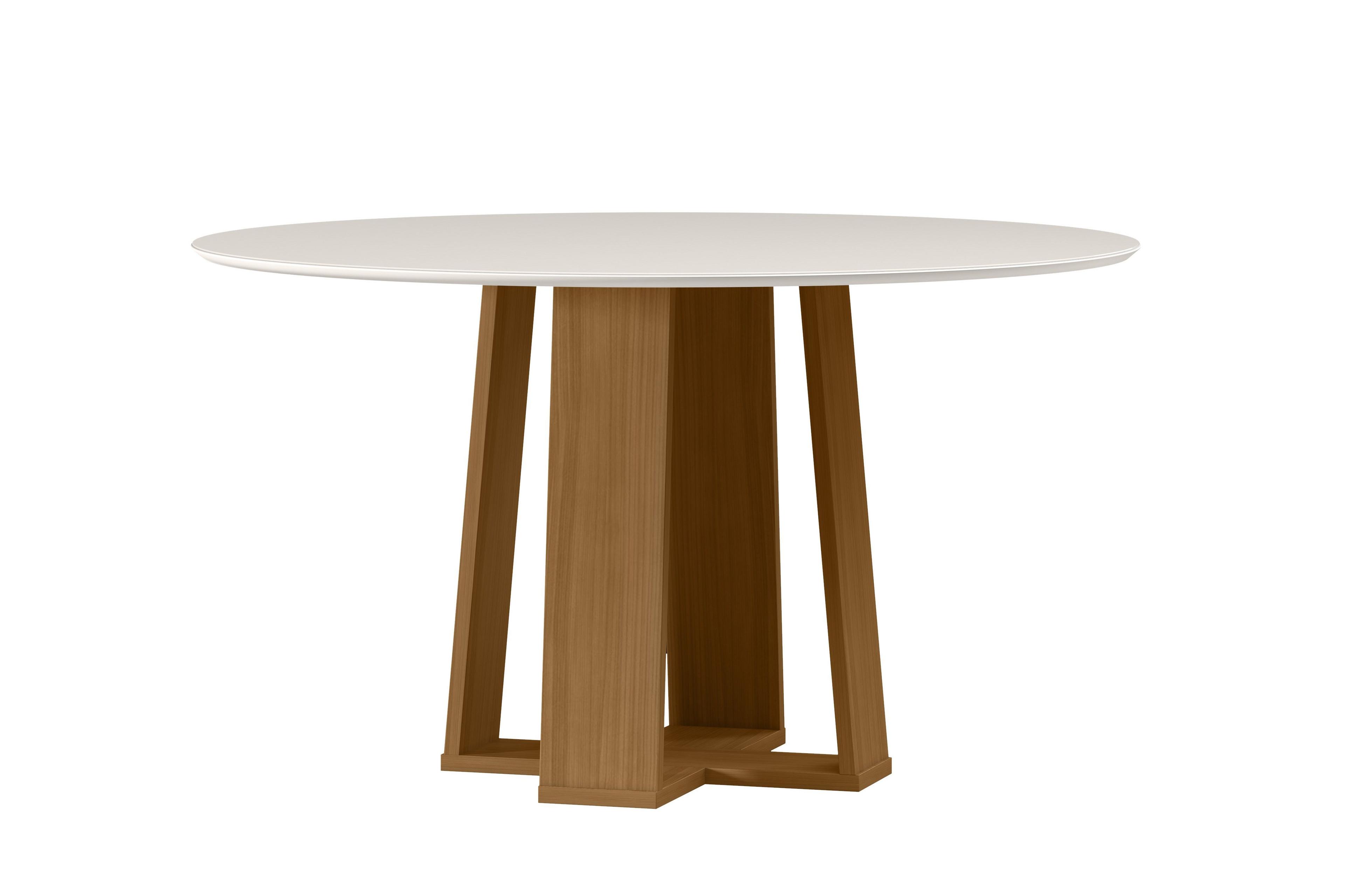 Juego de Comedor Esencia 135x135 cm Vidrio 6 Sillas Beige-2