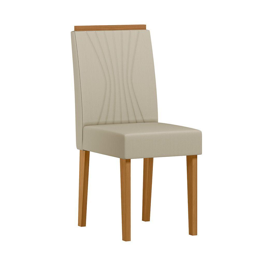 Juego de Comedor Esencia 135x135 cm Vidrio 6 Sillas Beige-3