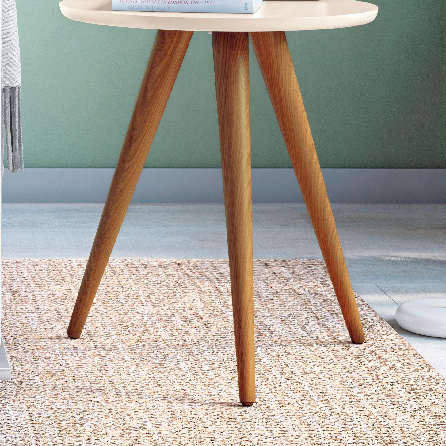 Mesa lateral Alba Off White 44x44x50 cm-2