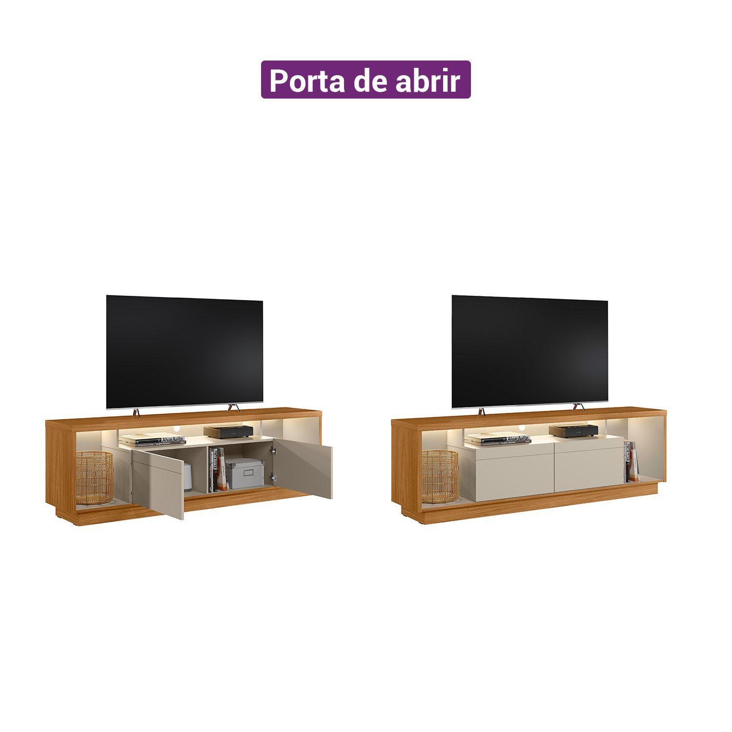 Rack Tv Estoril 75 con Luz Led-4