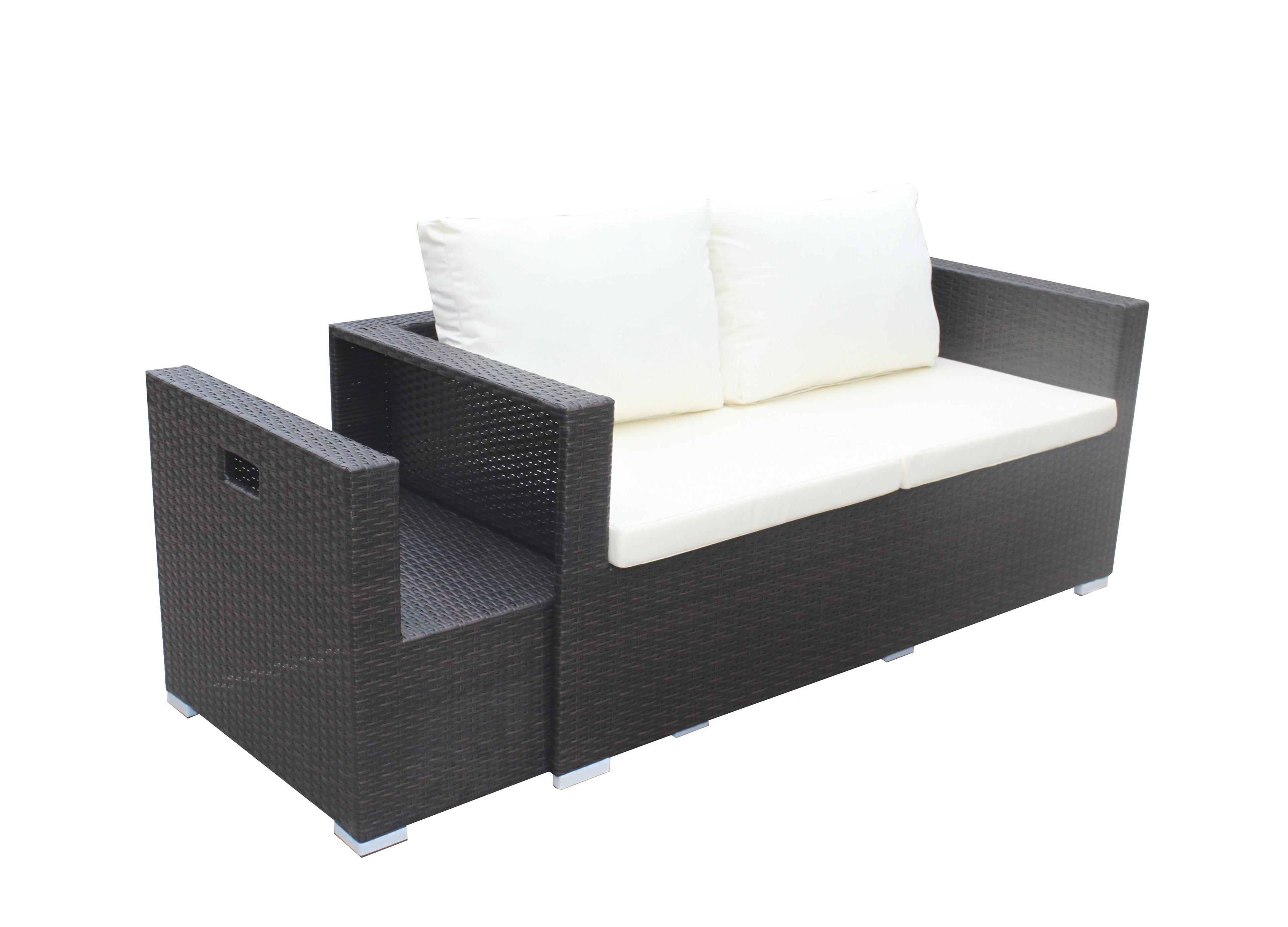 Juego Living Terraza Versalles Chocolate 6 Pers-3