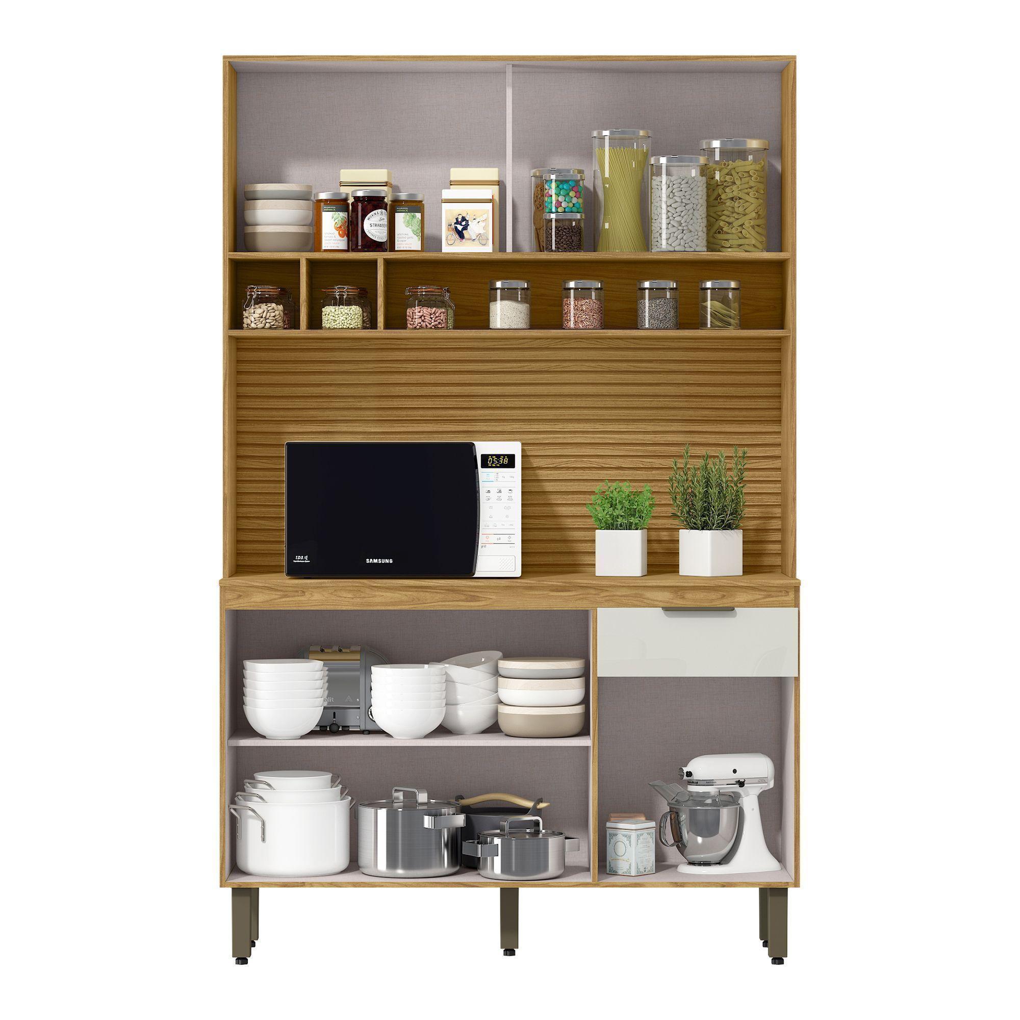 "Kit Mueble de Cocina Rouse Cinamomo/ Off white 190x38,5x120 "-2