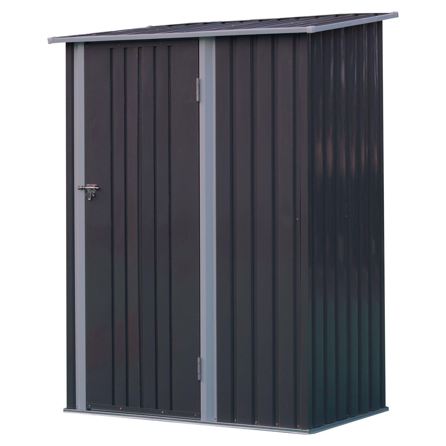 Bodega Jardín 142x84x189 Gris-2