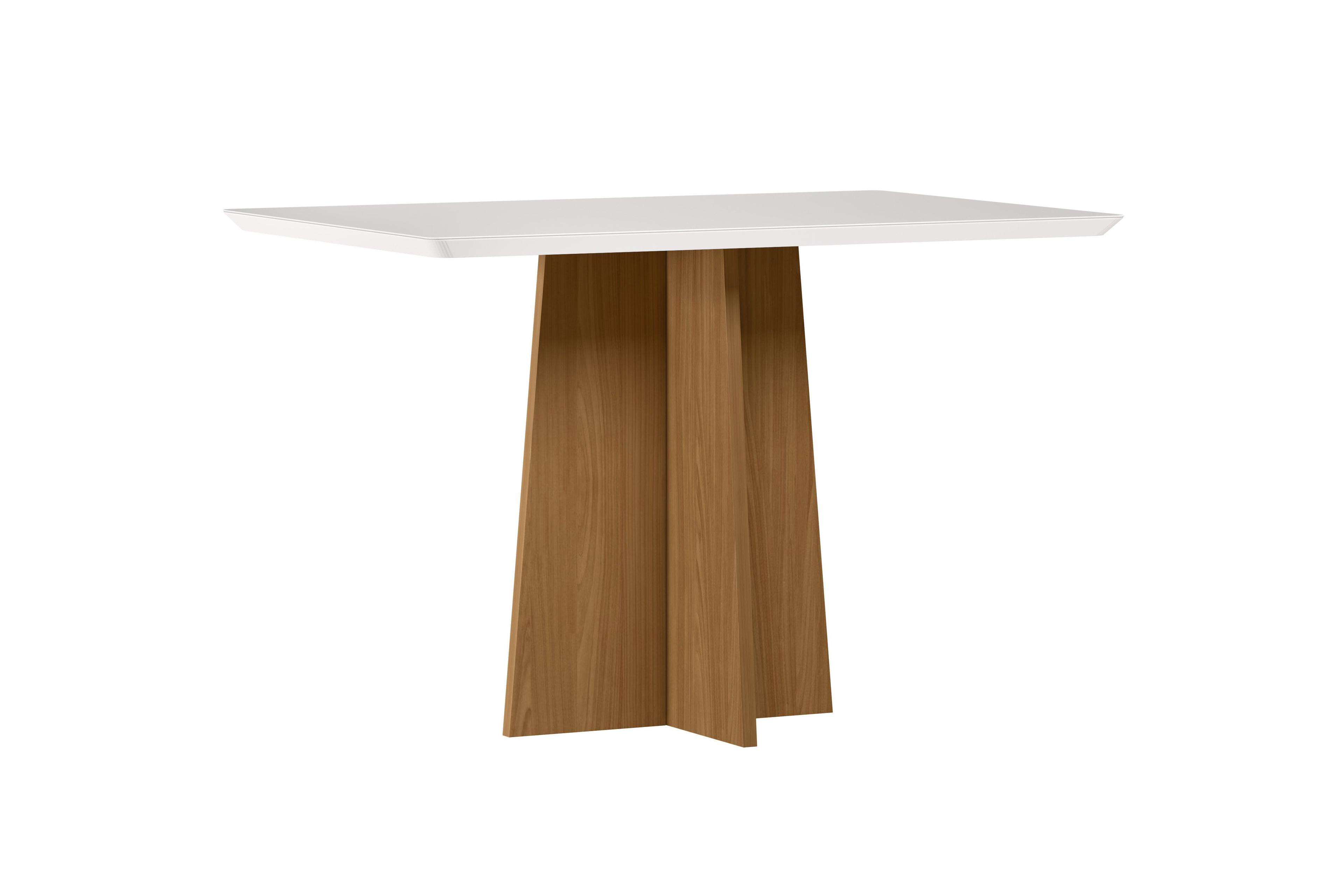 Juego de Comedor Annecy 120x80 cm Vidrio 4 Sillas Beige  -2