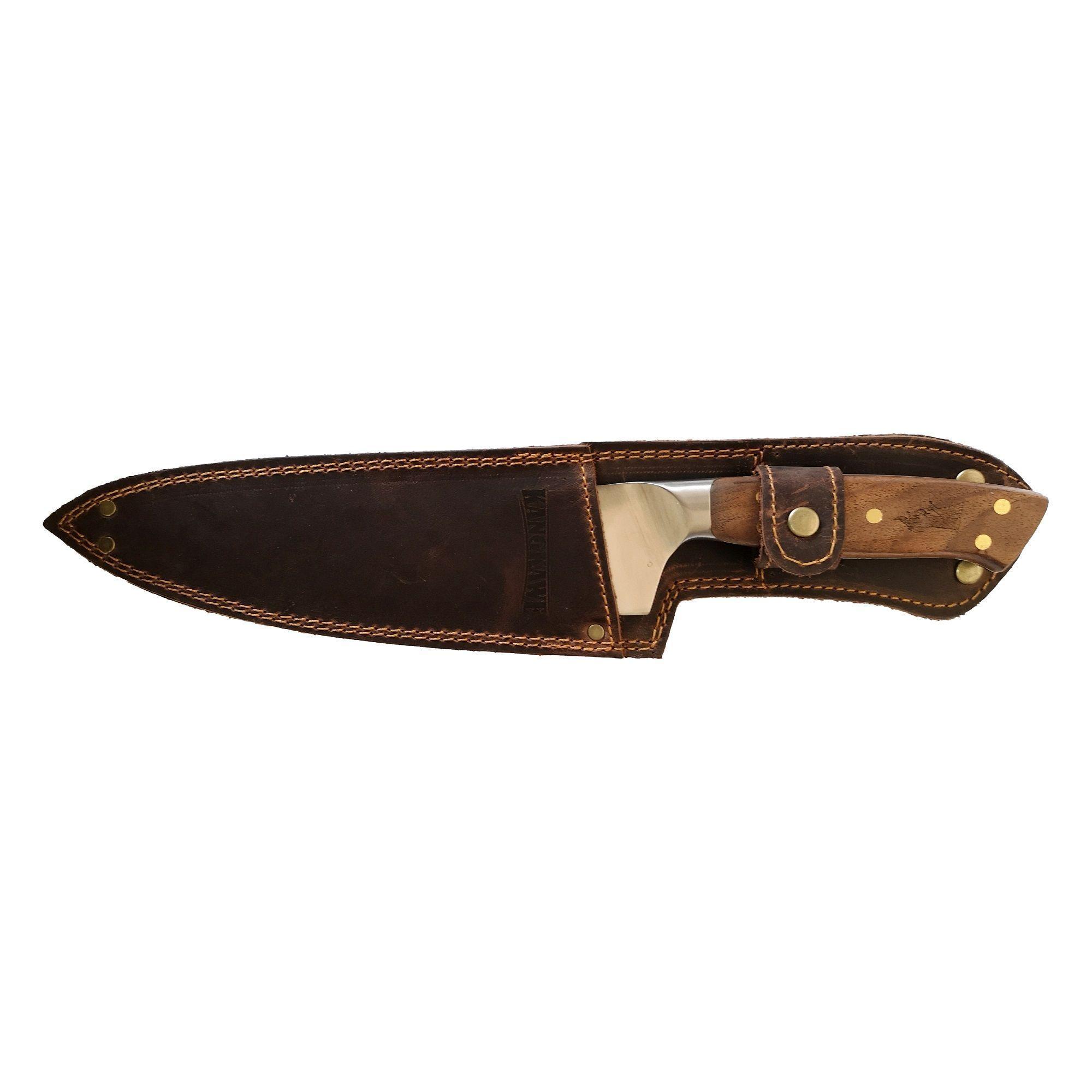 CUCHILLO 8" PARRILLERO CATEMU CON FUNDA DE CUERO CAFÉ-0