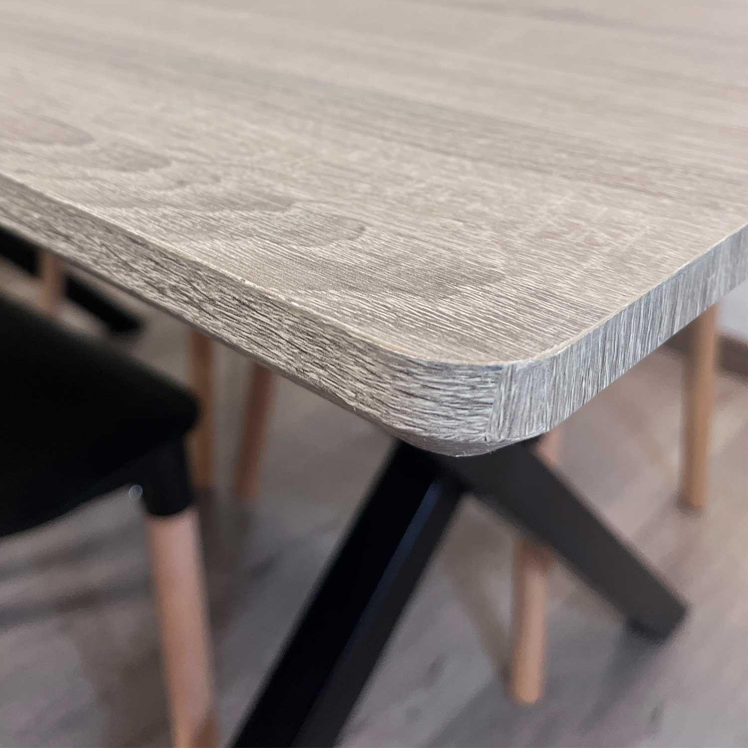 Juego de comedor Vermont 4 sillas Lisboa negras-2