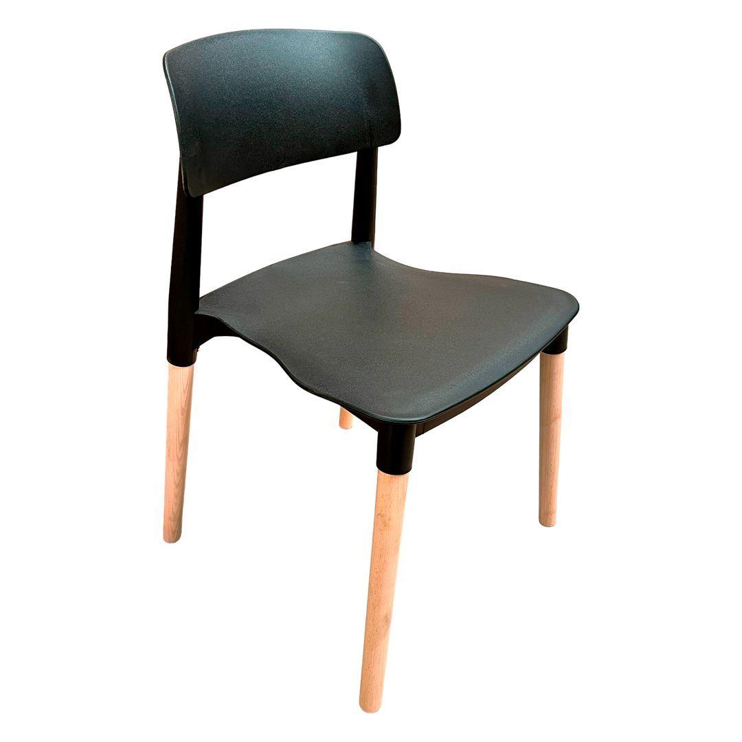 Juego de comedor Vermont 4 sillas Lisboa negras-3