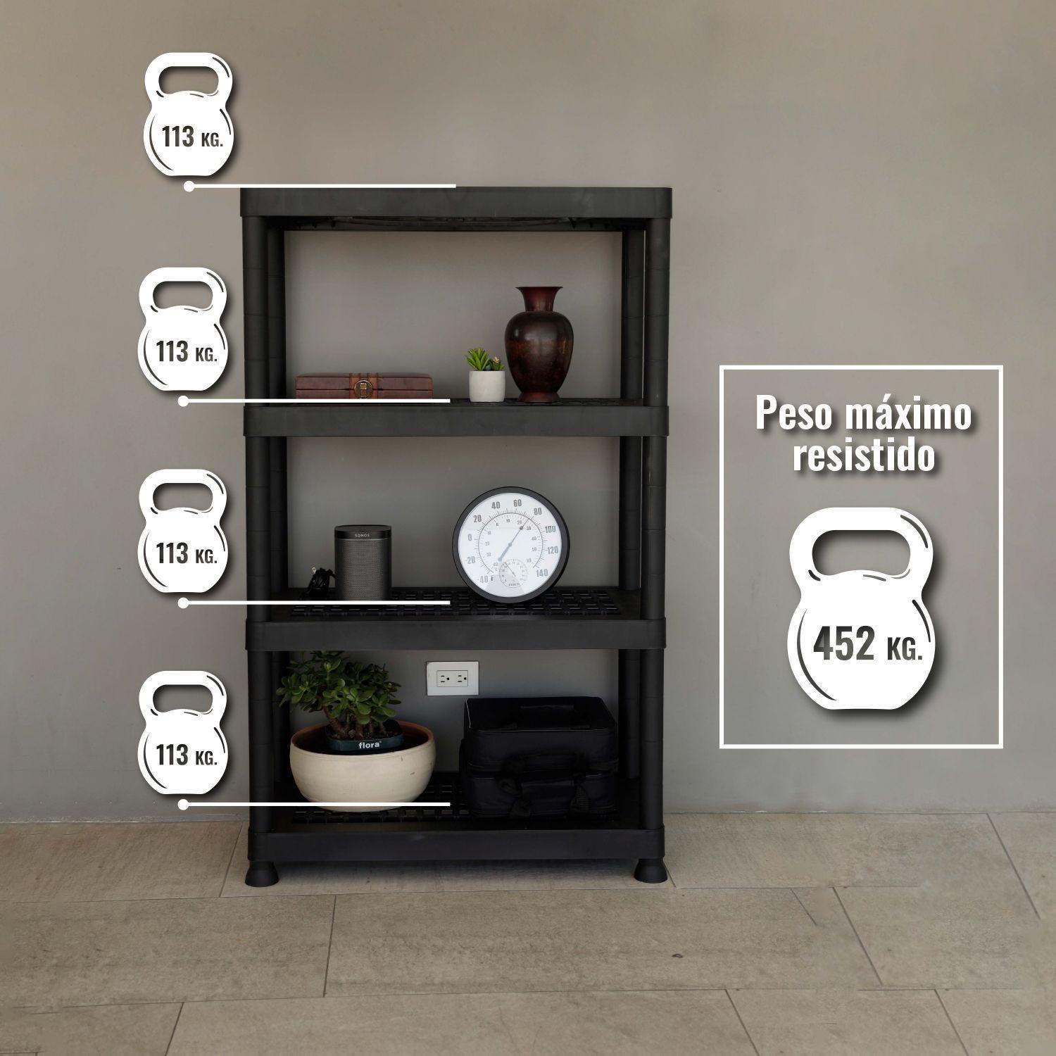 Estante plastico X-TREME 4 repisas 84x40x140cm-3