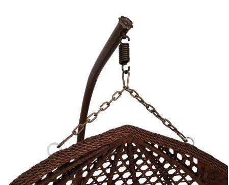 Silla Colgante Hawái XL Chocolate Cojín Marfil-3