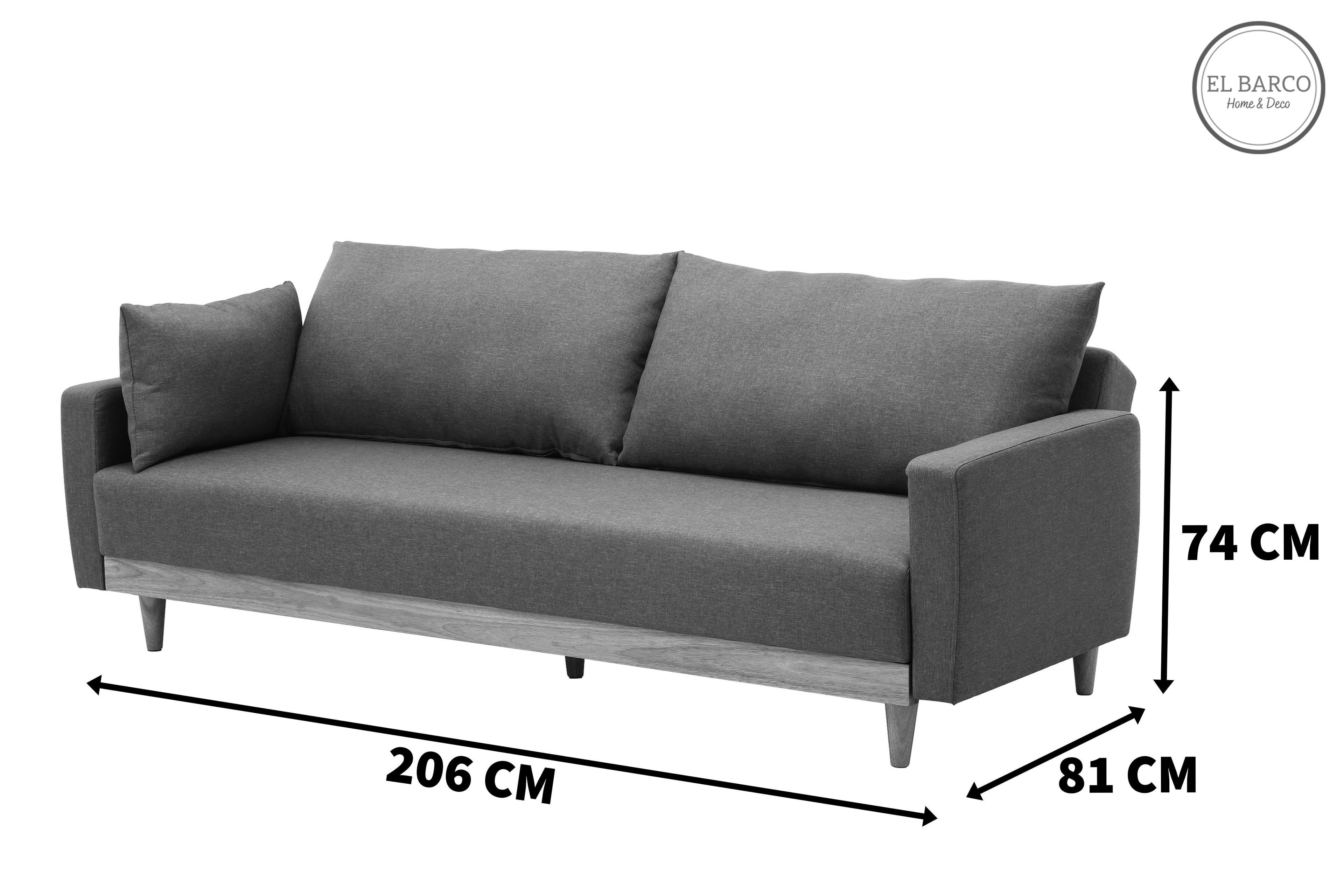 Sofá Cama Tres Cuerpos Florencia Esmeralda Verde-7