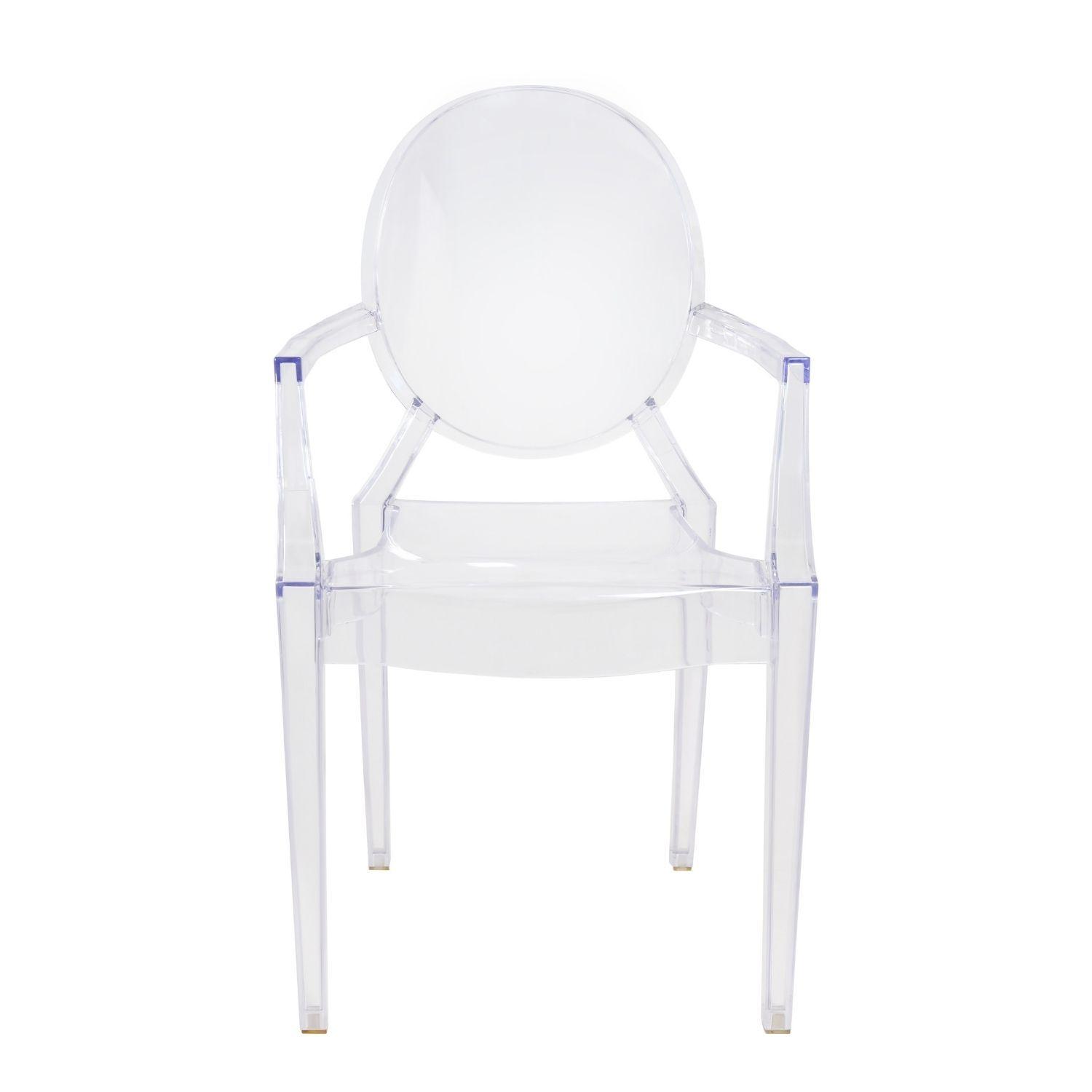 Silla Louis Ghost Con Brazos 4 Unidades-2
