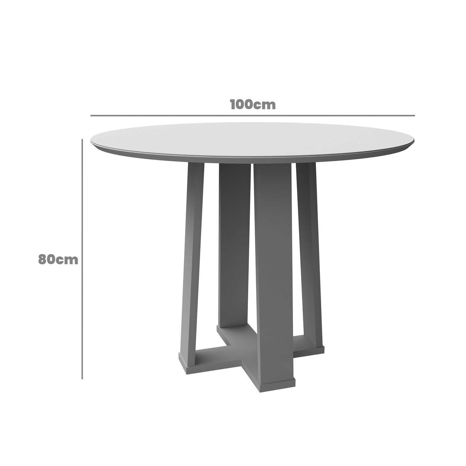 Juego de comedor 4 sillas Style Vidrio 1.0 Beige-4
