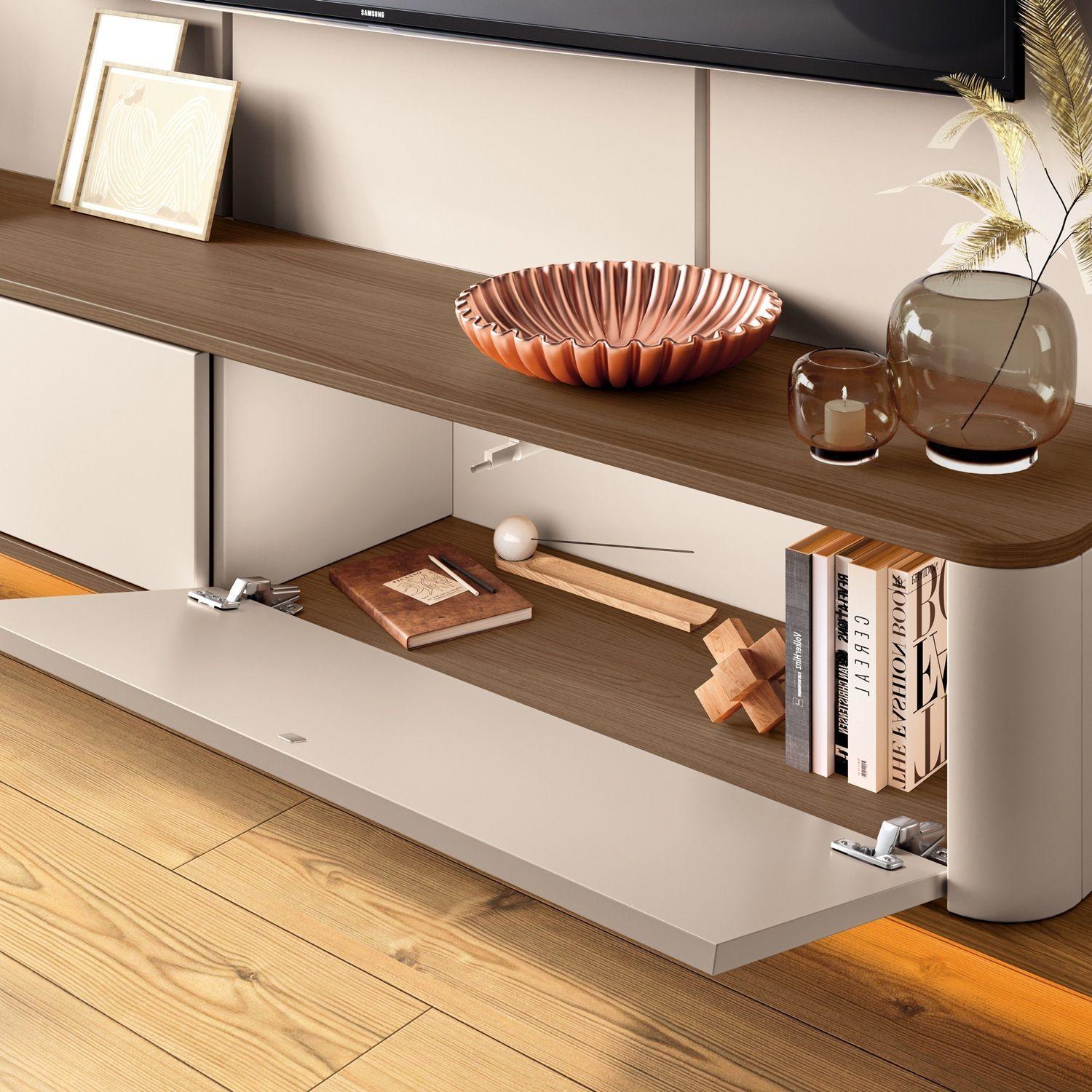 Home Panel Provenza tv 70" 1.8 Off white Castaño-5