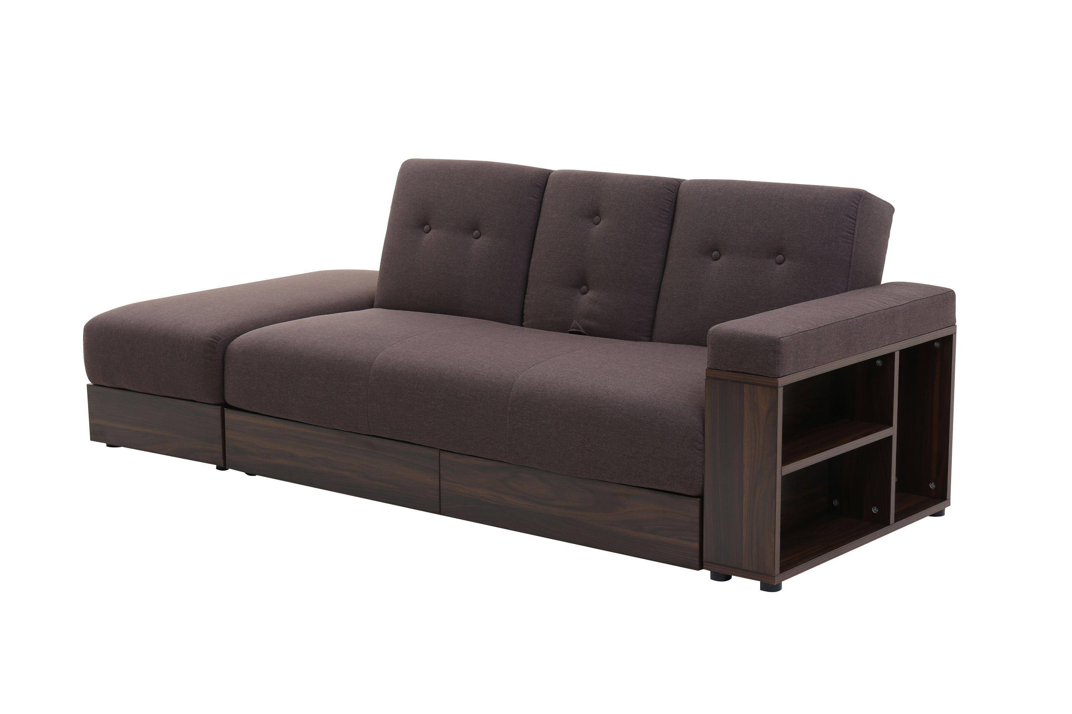 Sofá Cama Modular Alaska Café 3 cuerpos-2