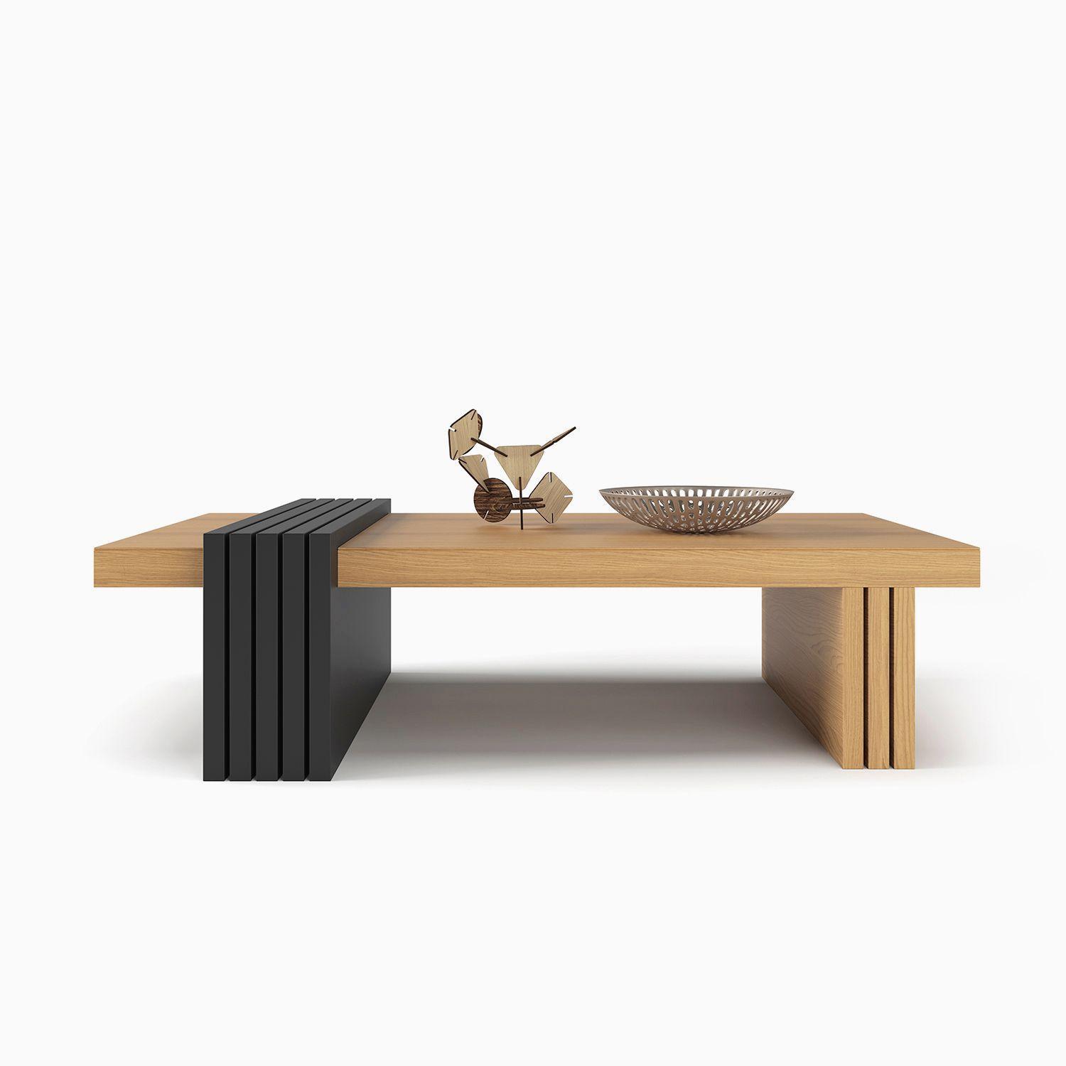 Mesa de centro Praga Freijo-Pretto 107x60x33 cm-4