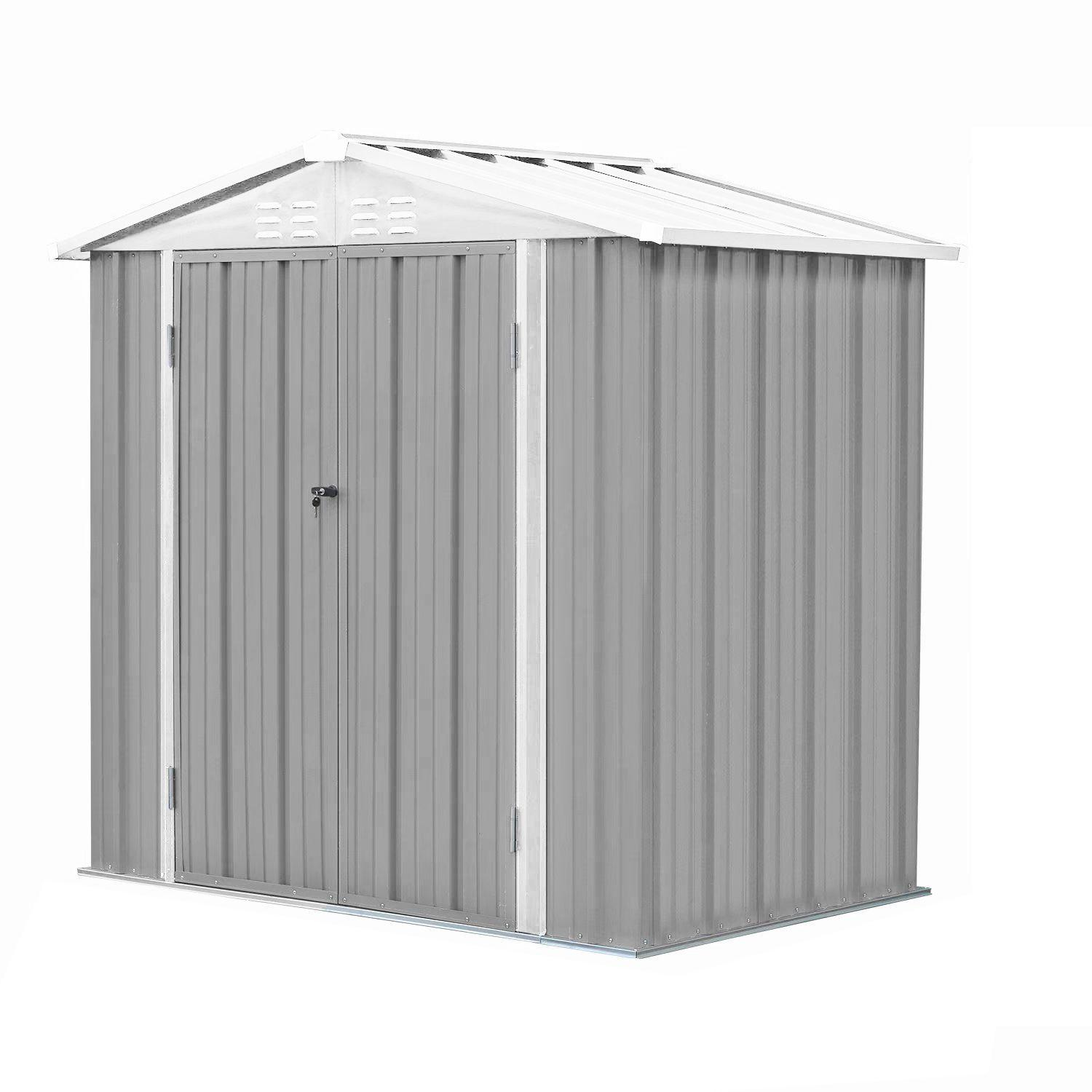Bodega Jardín con Repisas 198x126x212 Homeshed Color Gris-0