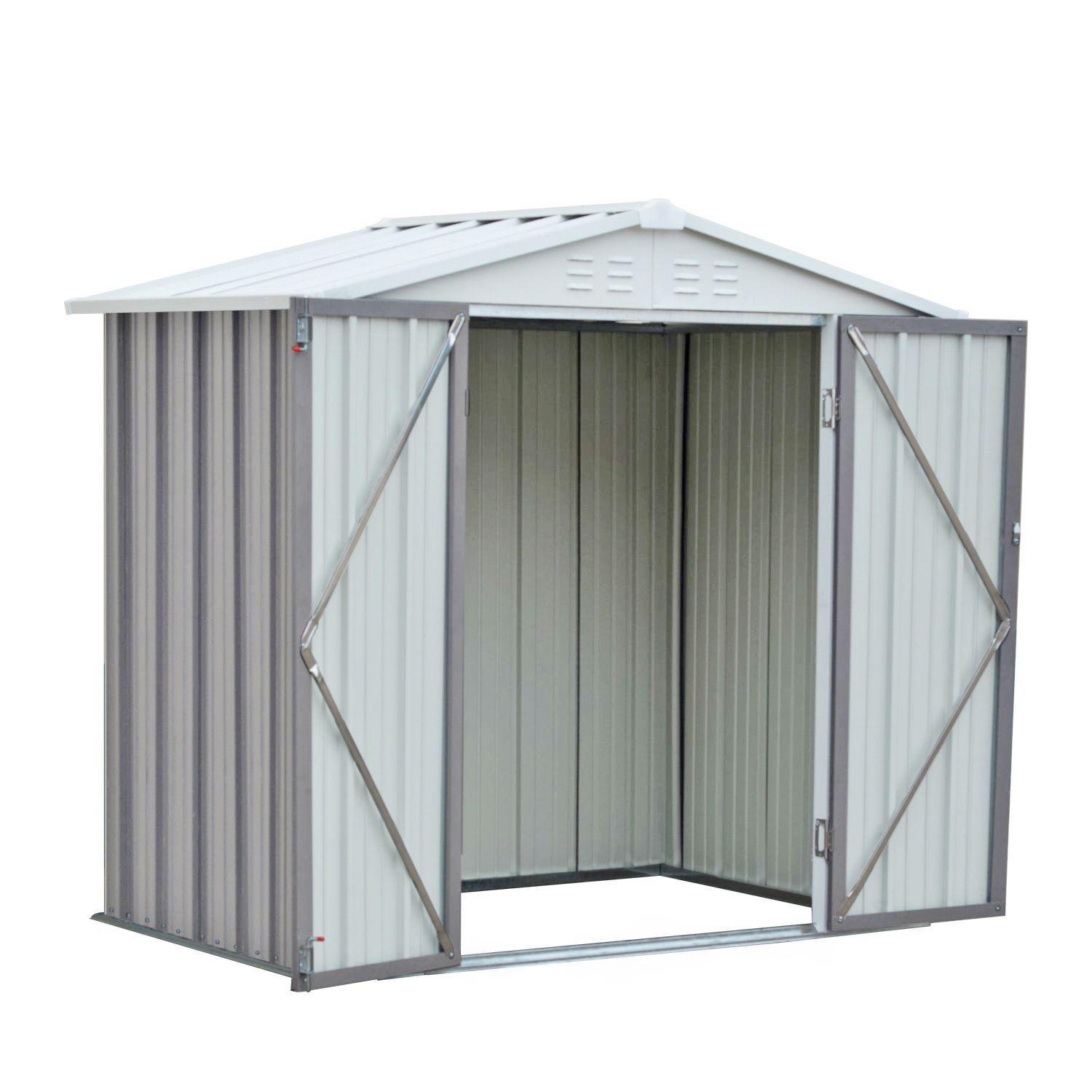 Bodega Jardín con Repisas 198x126x212 Homeshed Color Gris-2