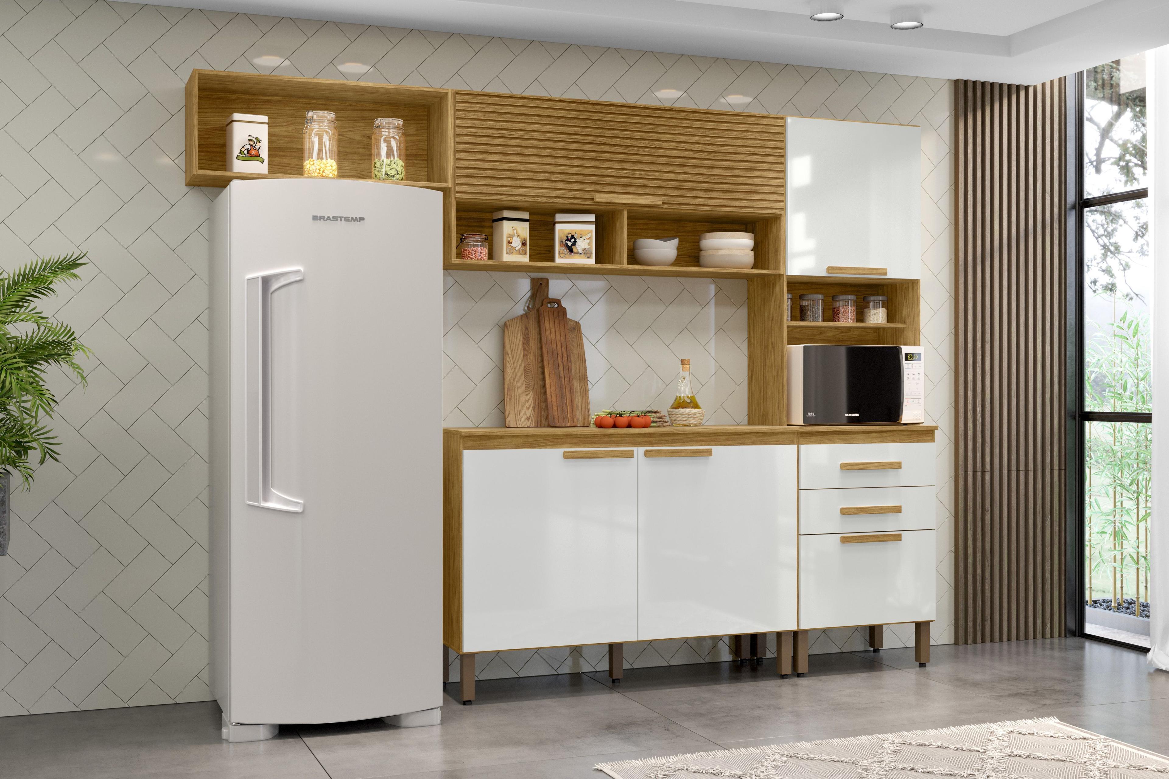 Kit Mueble de Cocina Mery Ann Marrocos/ Off white 258,8   196,2x38,1x256,4 -4