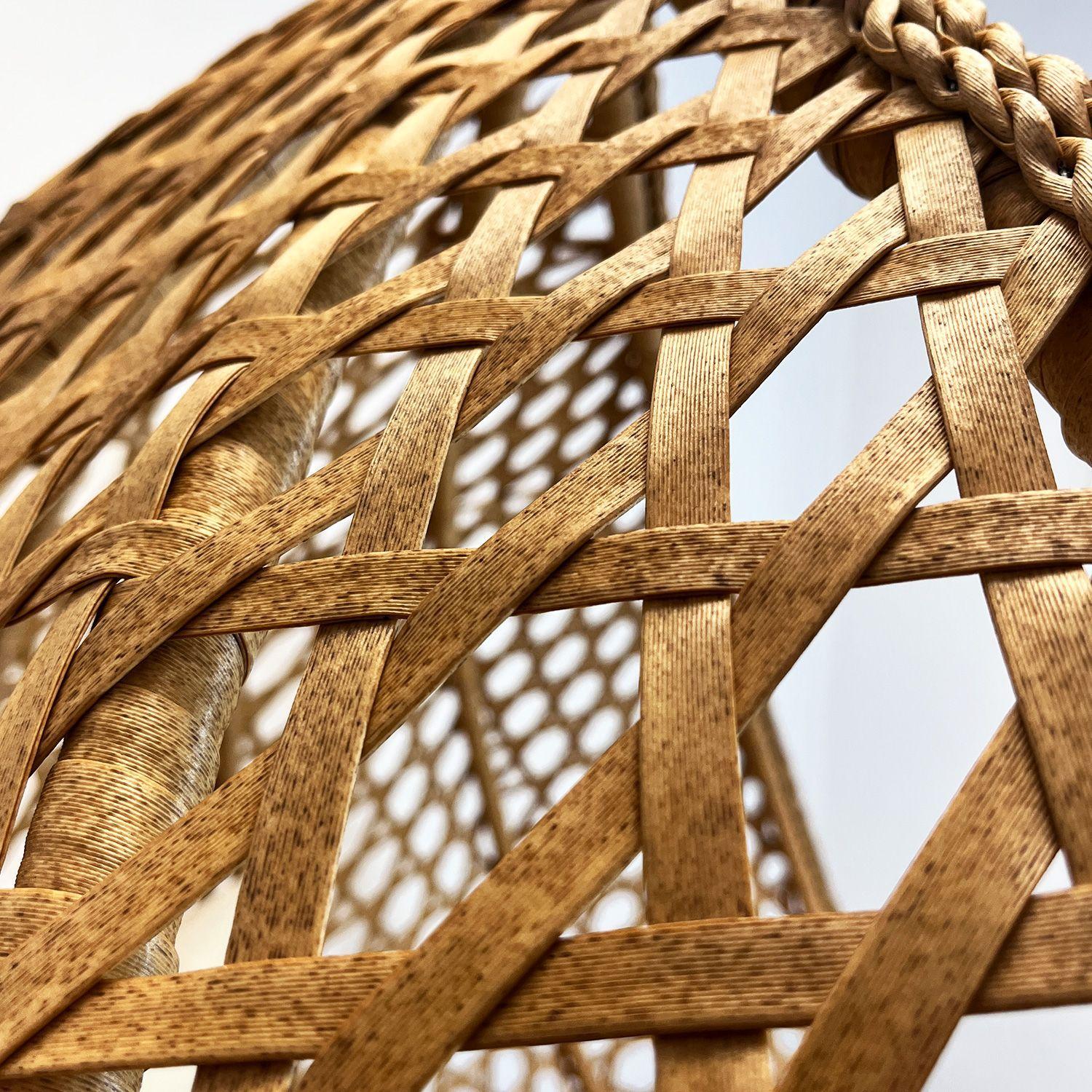 Silla Colgante Hawái XL Caramelo Cojín Marfil-2