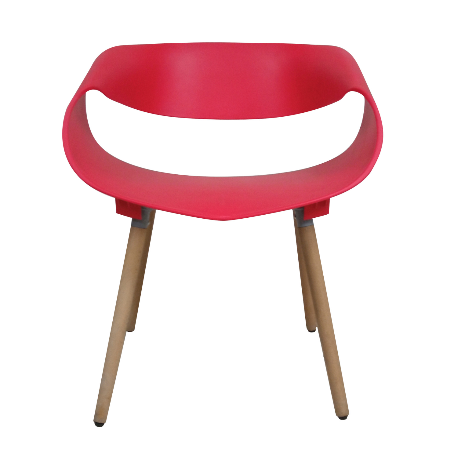 SILLA DISEÑO COMEDOR TWIST ROJA-0