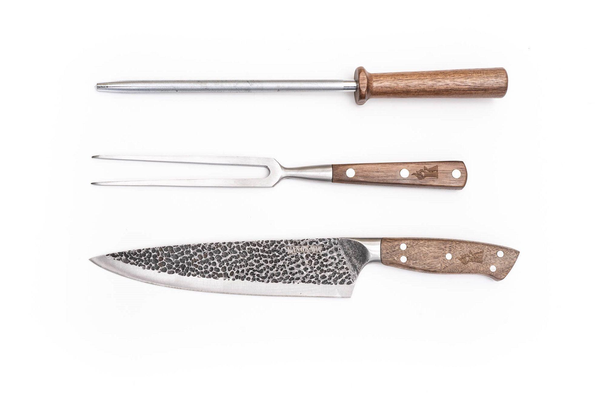 TRILOGIA EN CUERO: PINCHO PRO + CUCHILLO CURACAVÍ + ASTIL-2