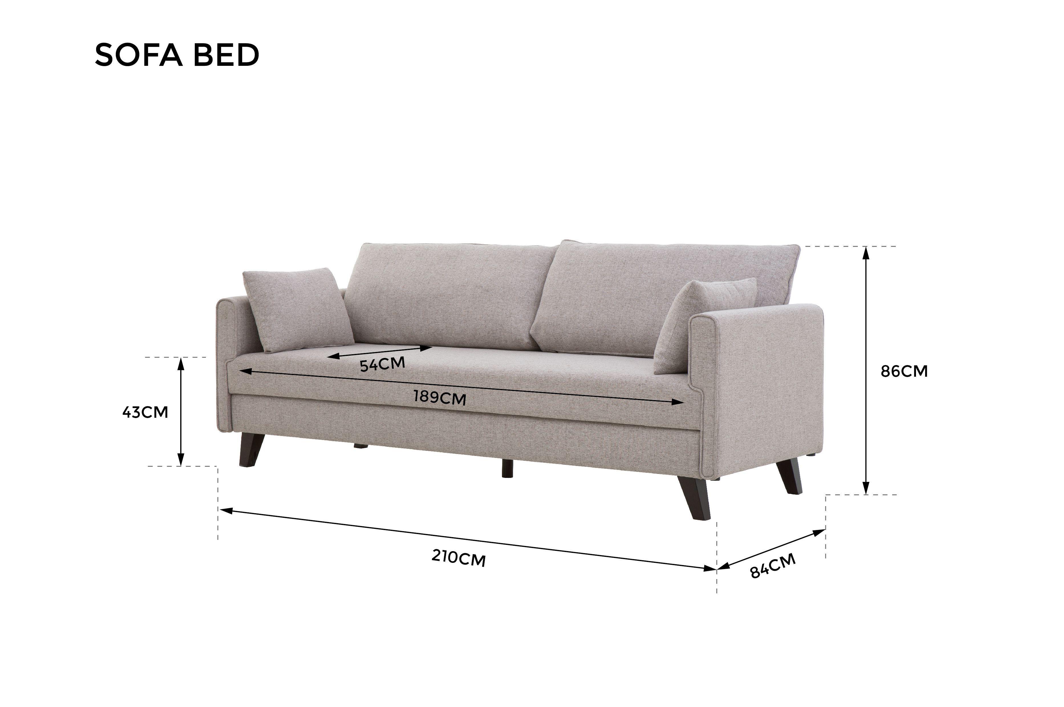 Sofá Cama Bremen Beige 3 cuerpos-6