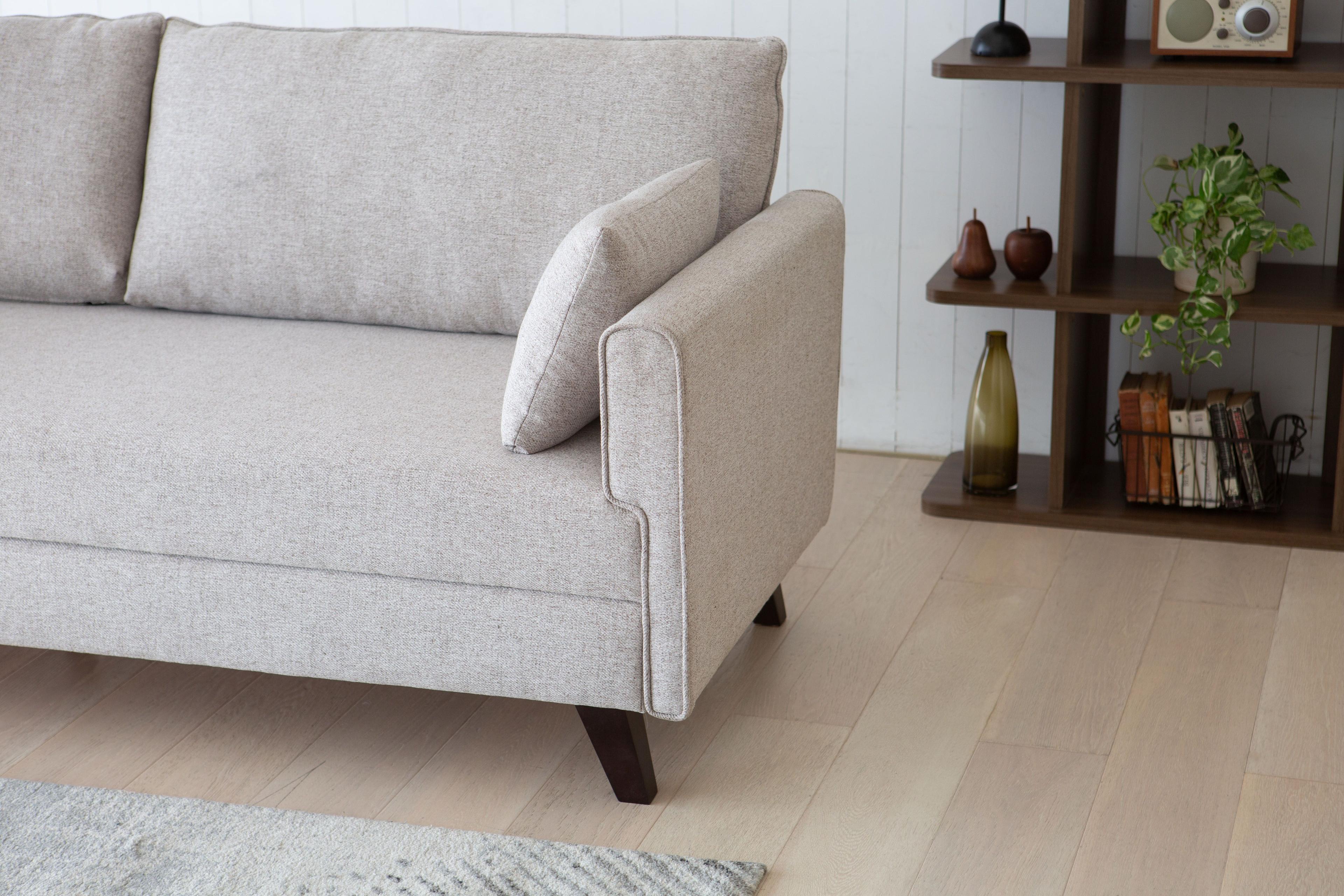 Sofá Cama Bremen Beige 3 cuerpos-3