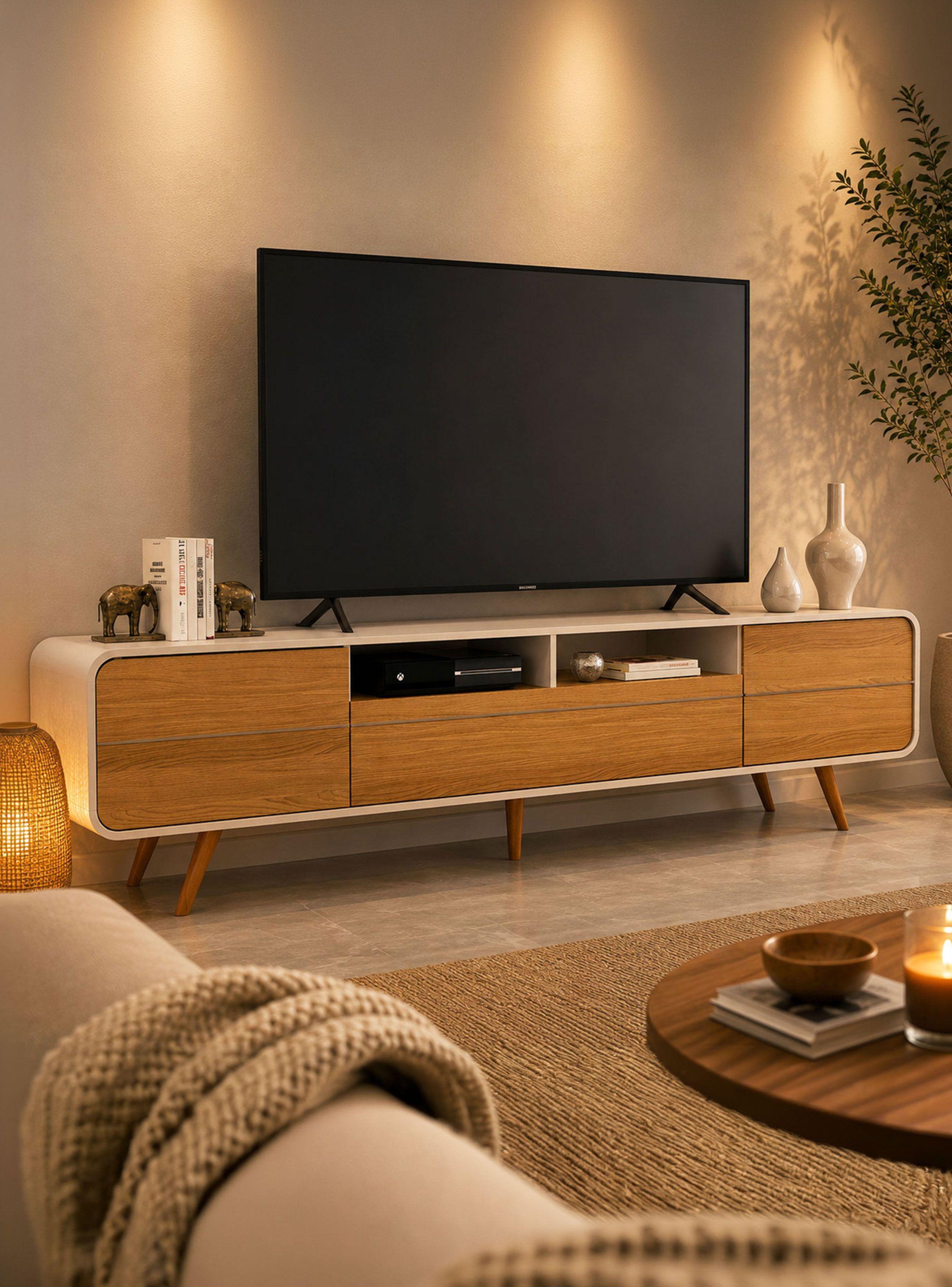 Rack Tv Marsella 85" 220x57x40 cm-0