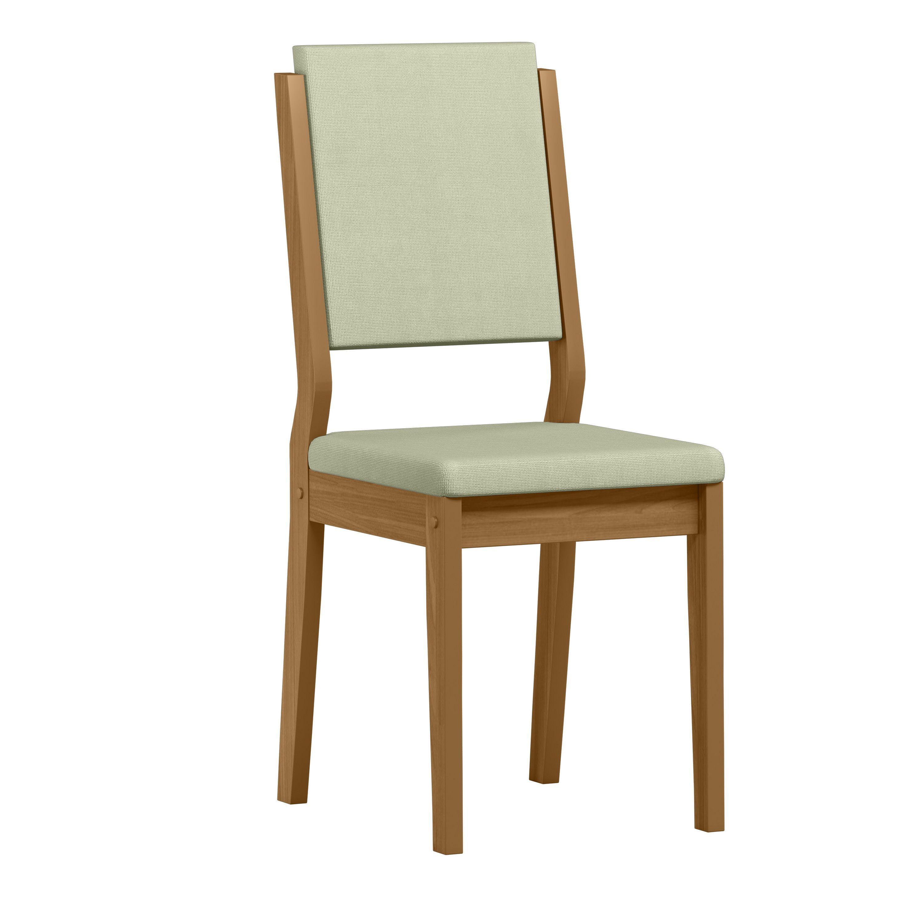 Juego de Comedor Arezzo 160x90 cm 6 Sillas Beige-3