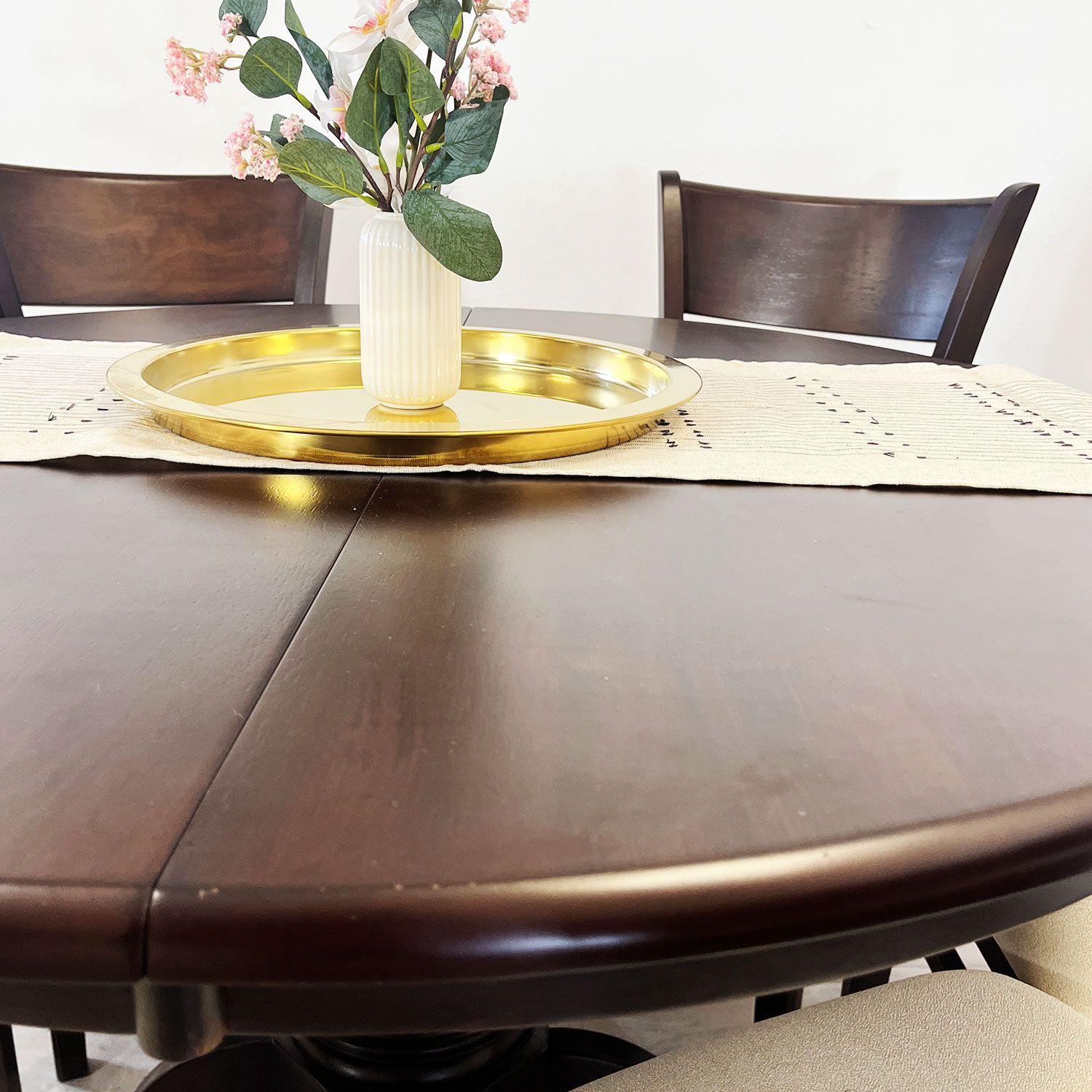 Juego de Comedor Juliette Chocolate 6 Sillas Marfil-3
