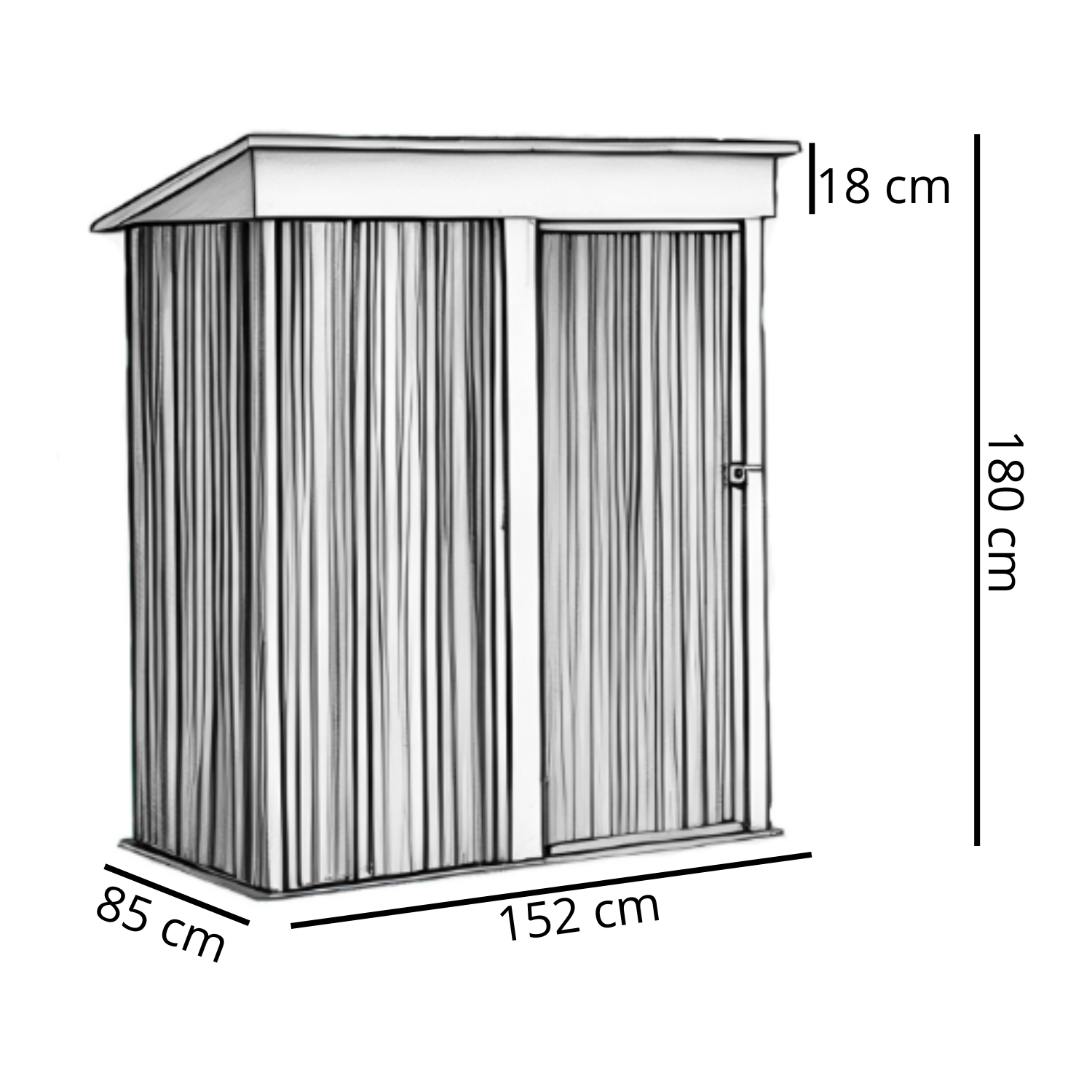 Bodega Jardín Con Repisas 162x92x180 Boxshed Verde-4