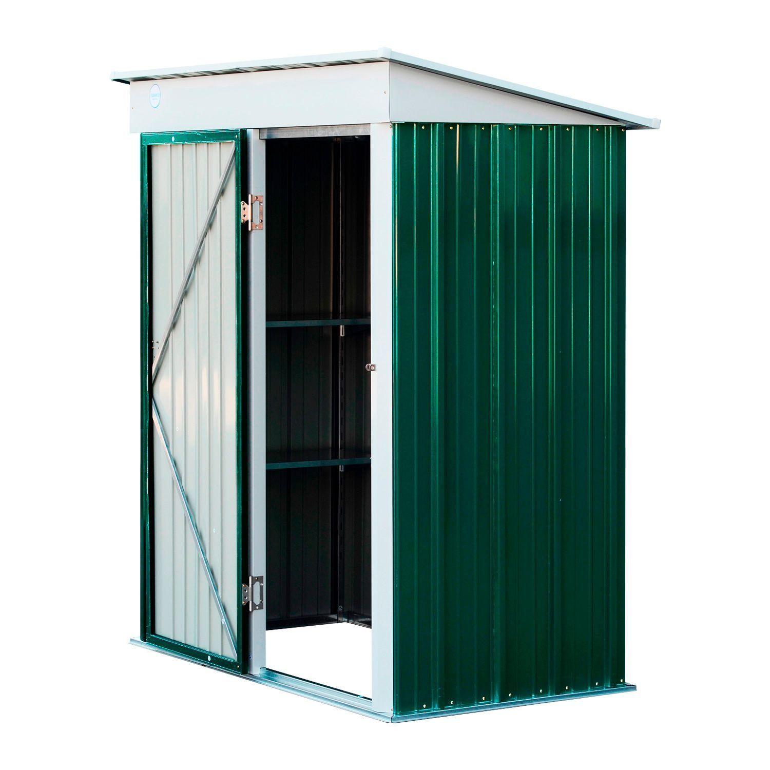 Bodega Jardín Con Repisas 162x92x180 Boxshed Verde-2