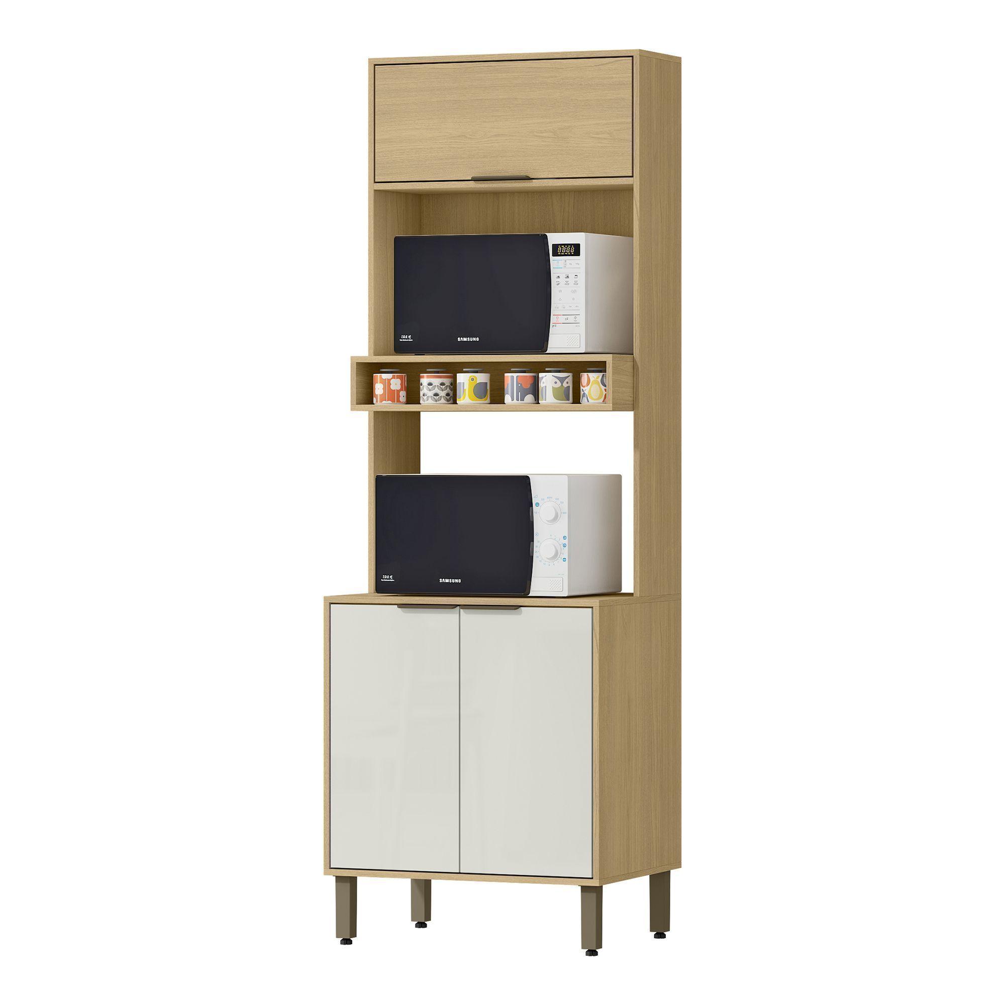 Mueble de Cocina para microondas Camil  210,5x51,6x70-2
