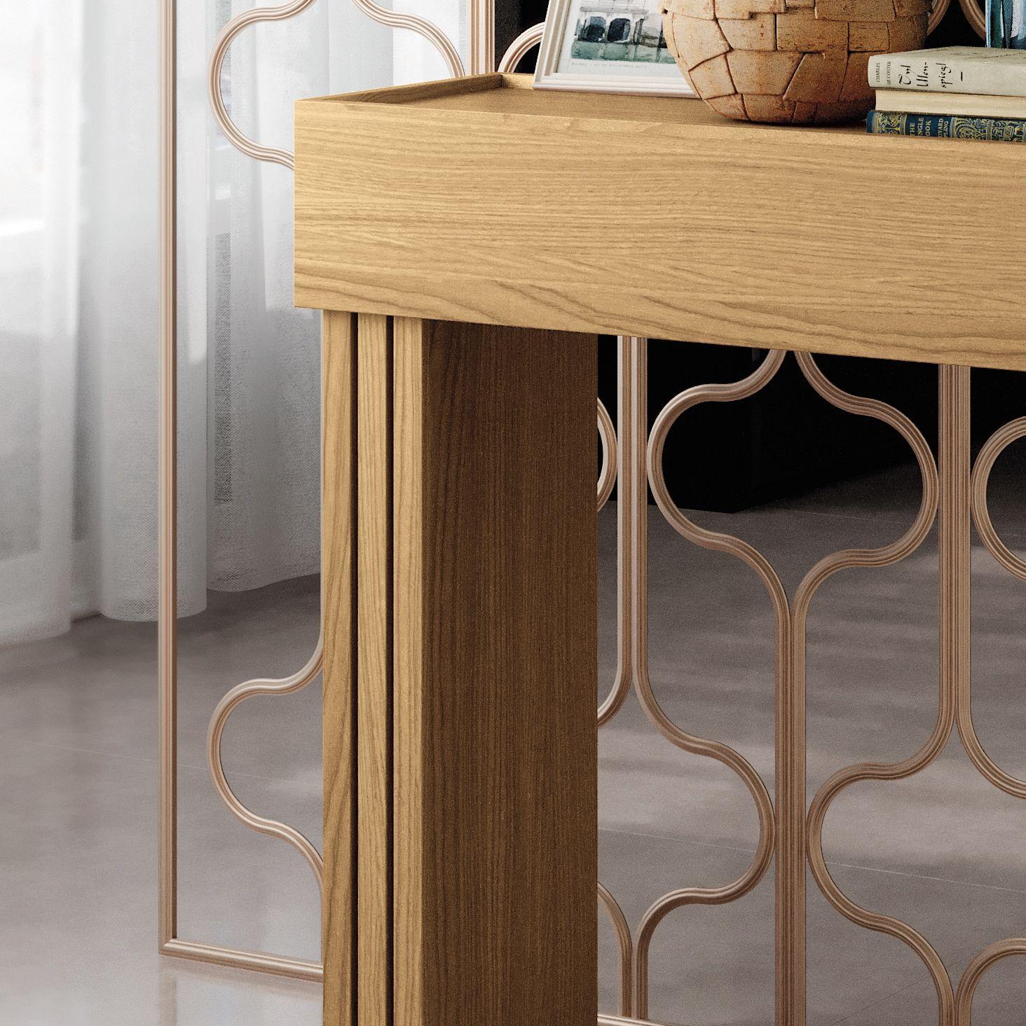 Arrimo Trento Freijo-Pretto 129x80x30 cm-3