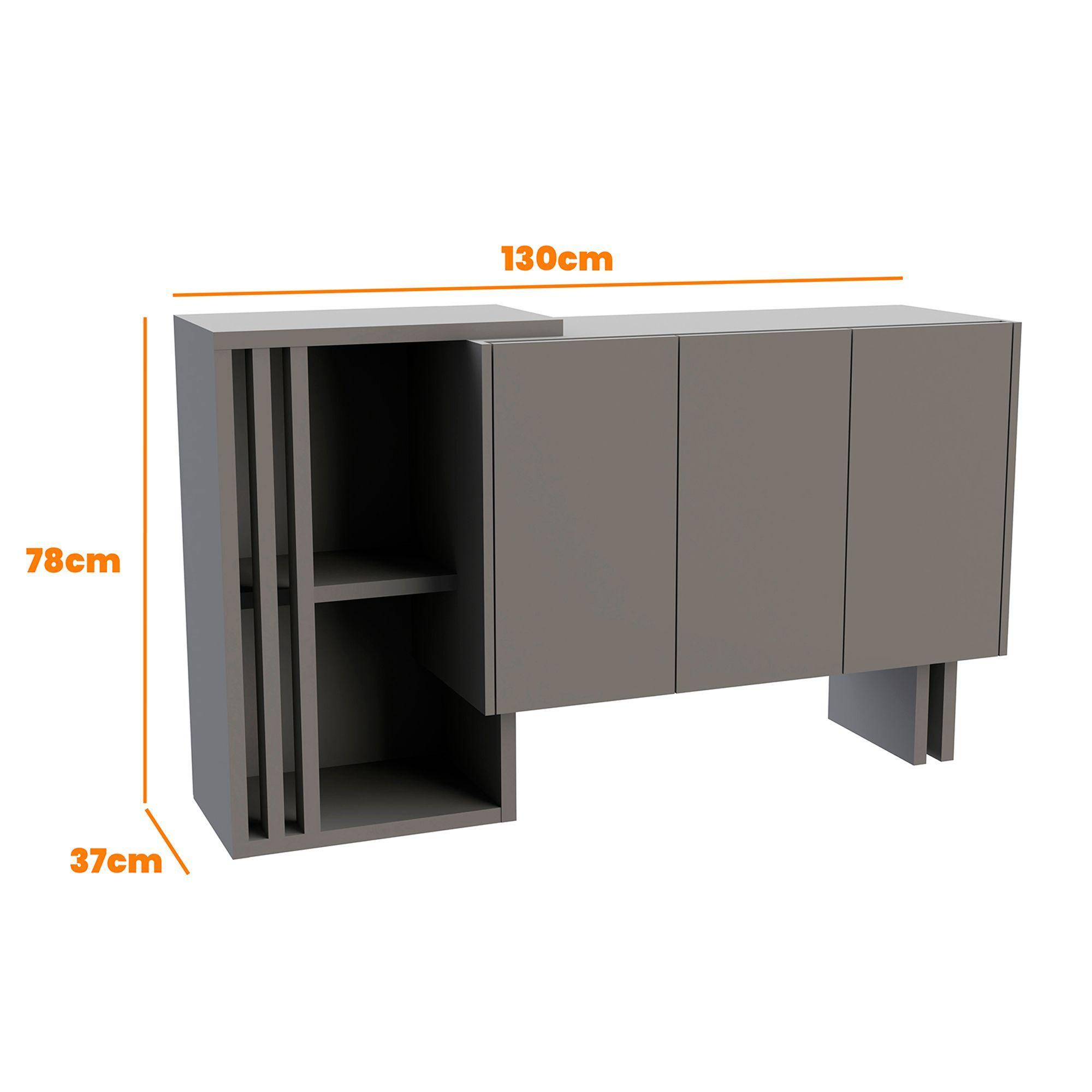 Buffet Lunel 130x78x37 cm-3