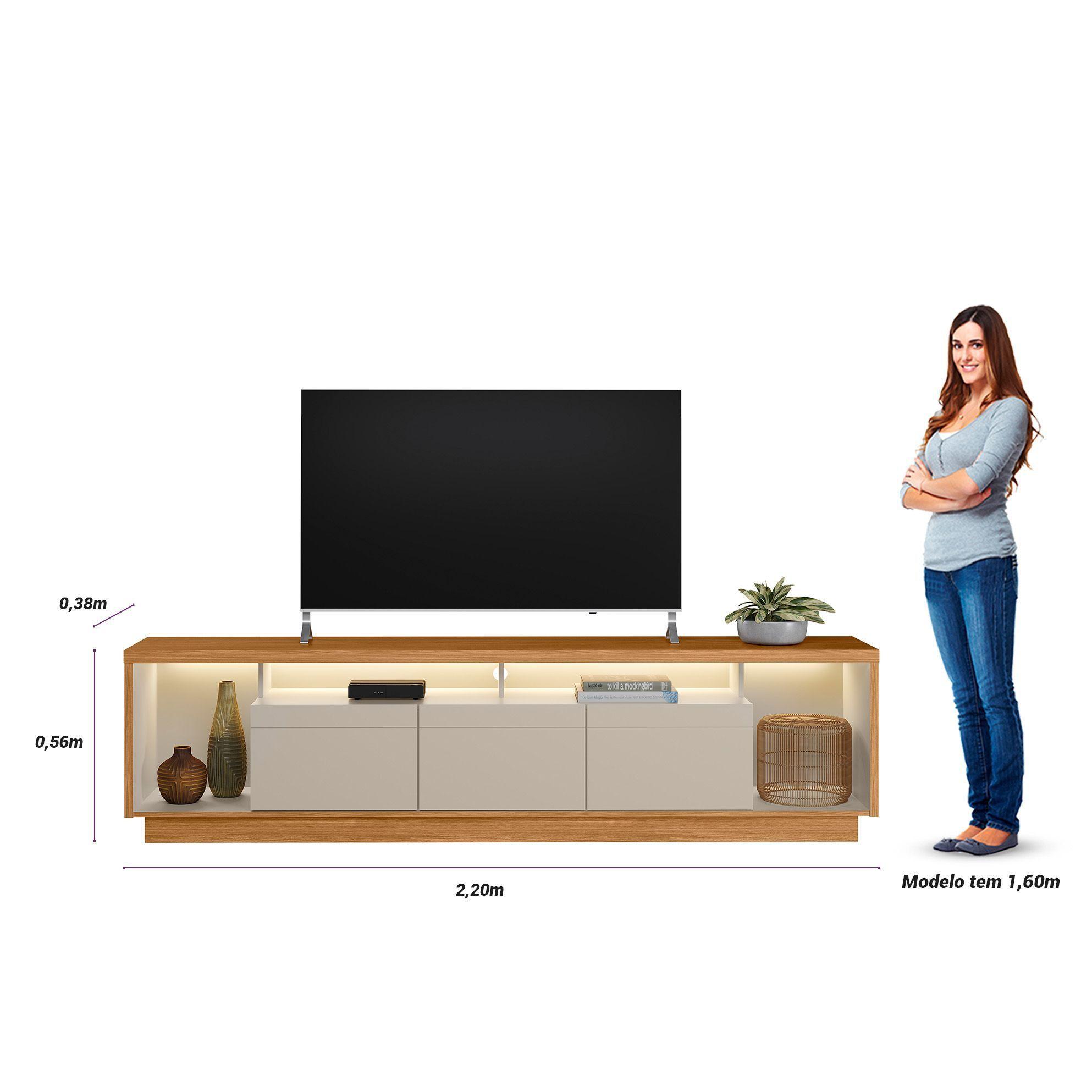 Rack Estoril Tv 75" 2.2 con Luz Led-7