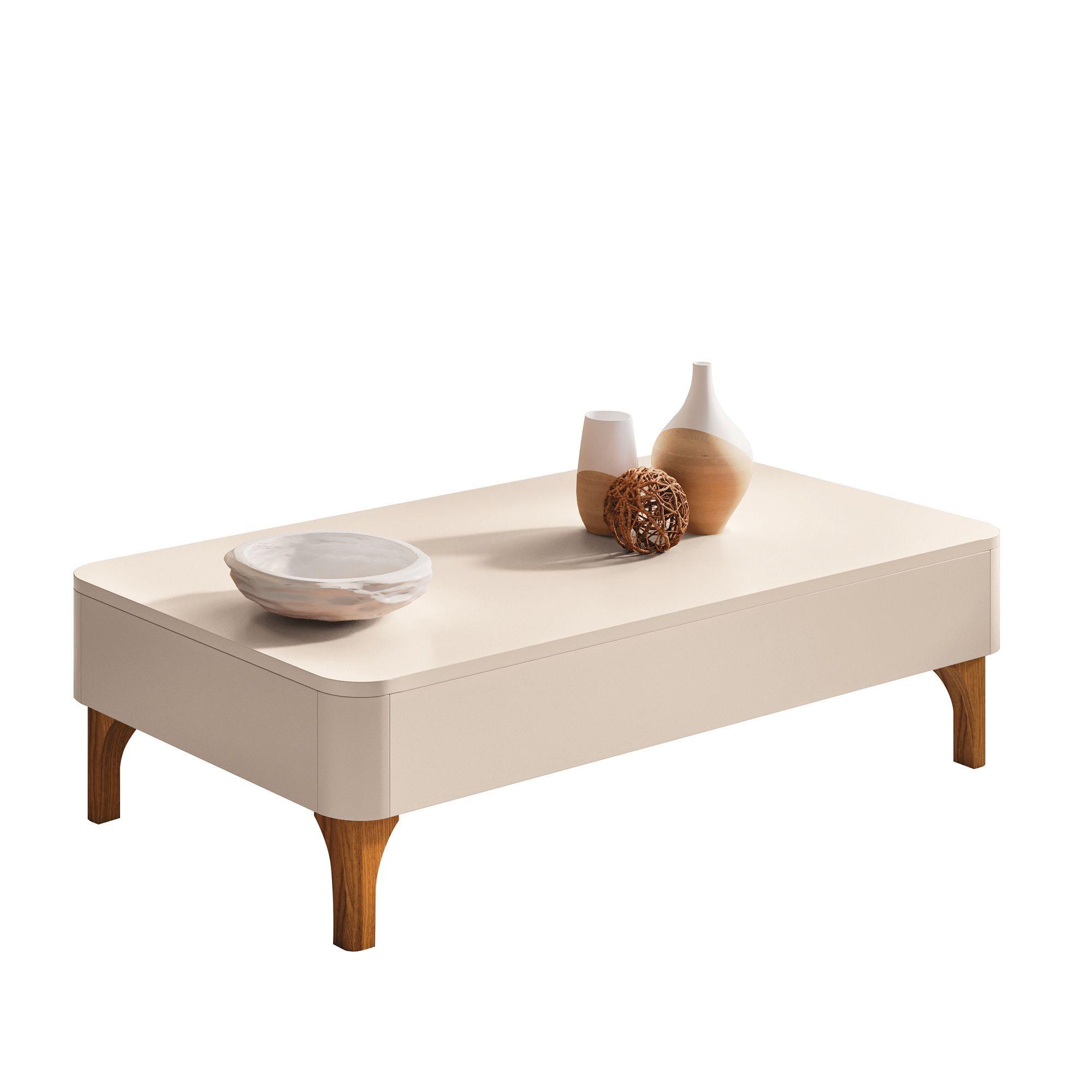 Mesa de Centro Niza Off White 32 x 60.5 x 100cm-2