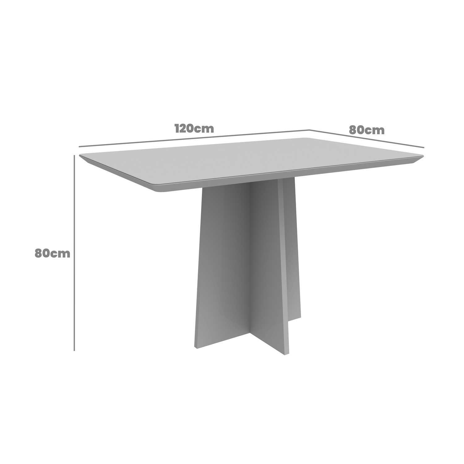 Juego de comedor Encanto 120x80 cm Vidrio 4 sillas Beige-7