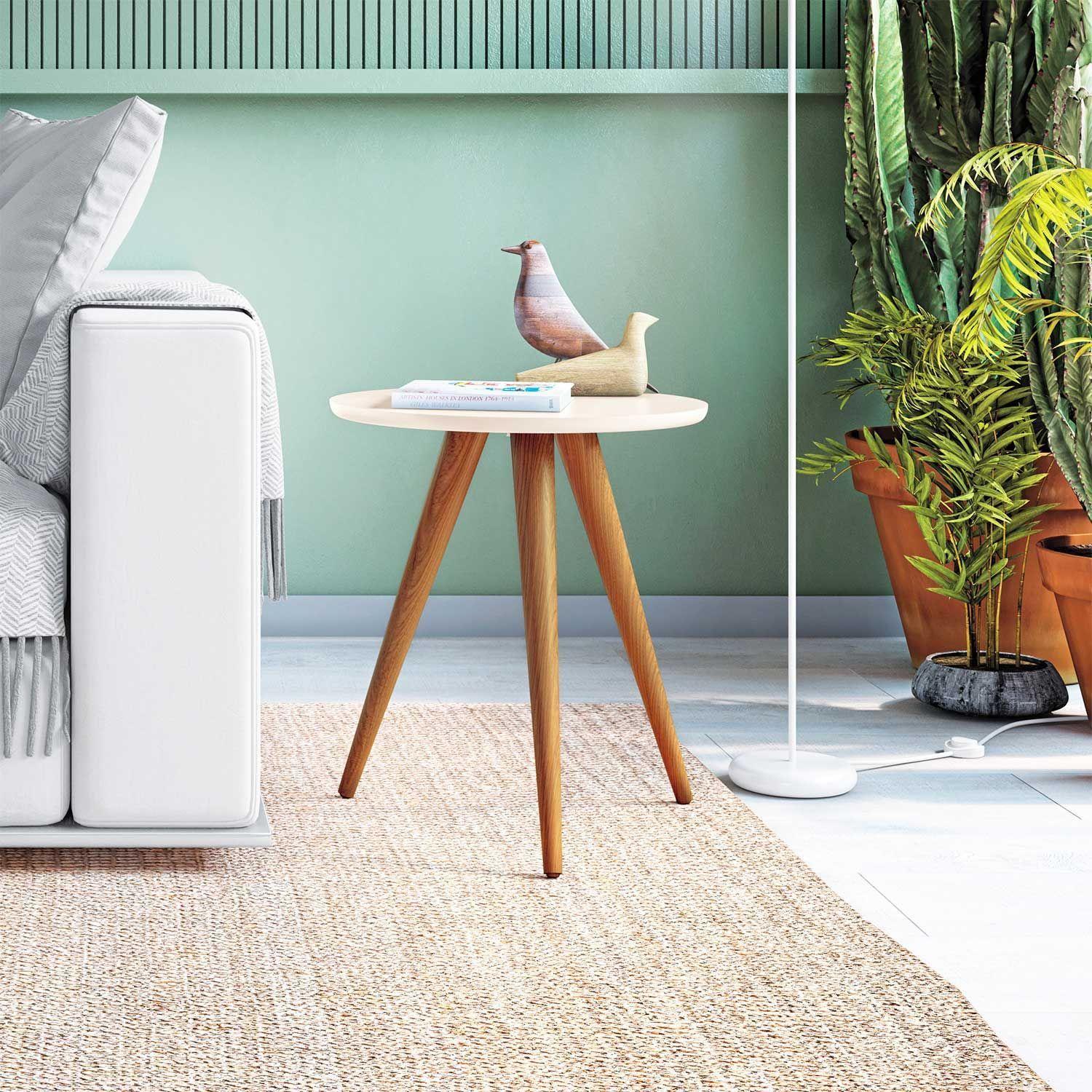 Set Mesa de Centro + Mesa Lateral Alba Off White-3