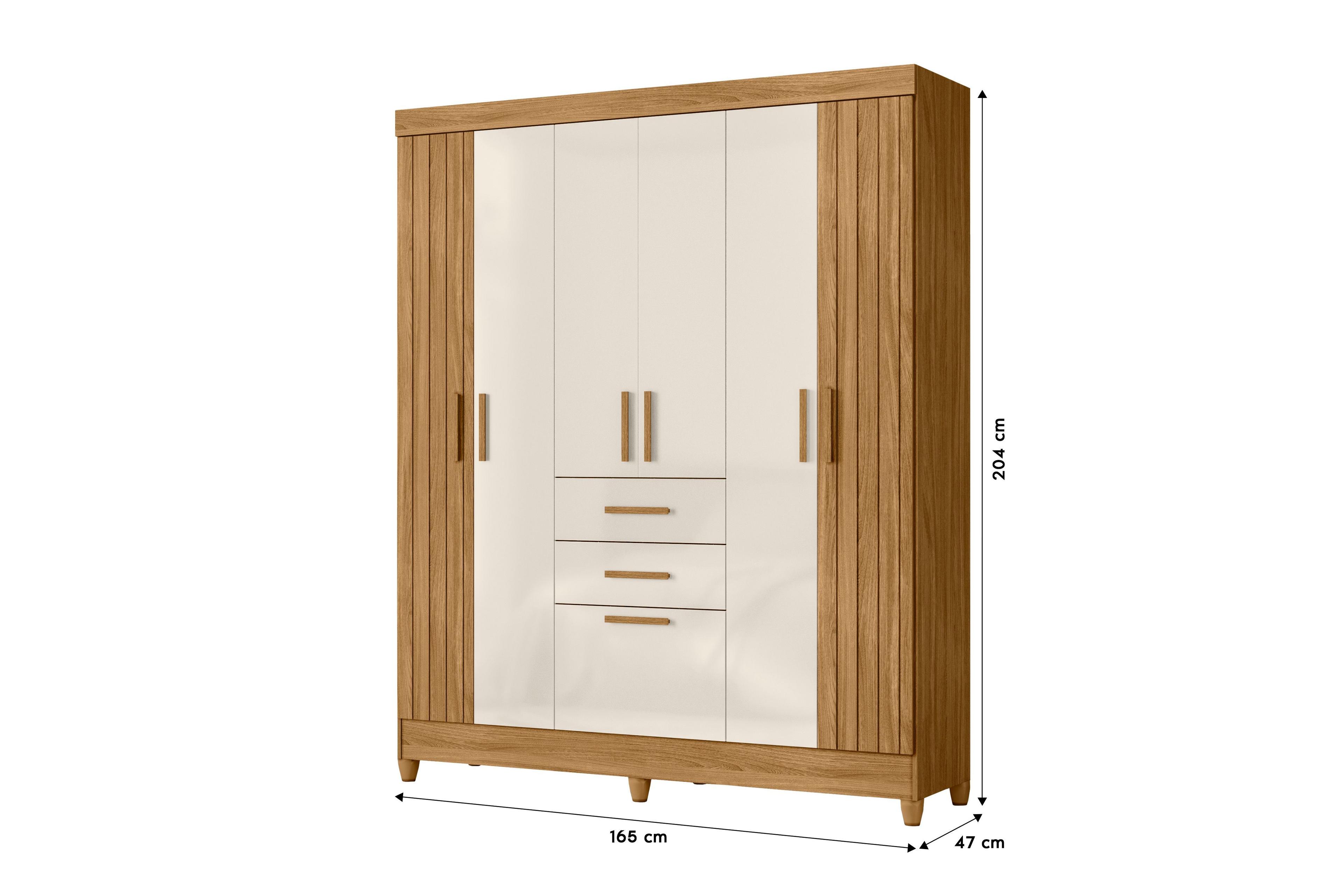 Closet San Telmo 6 puertas 2 cajones 1 zapatera 204x165x47 cm-3