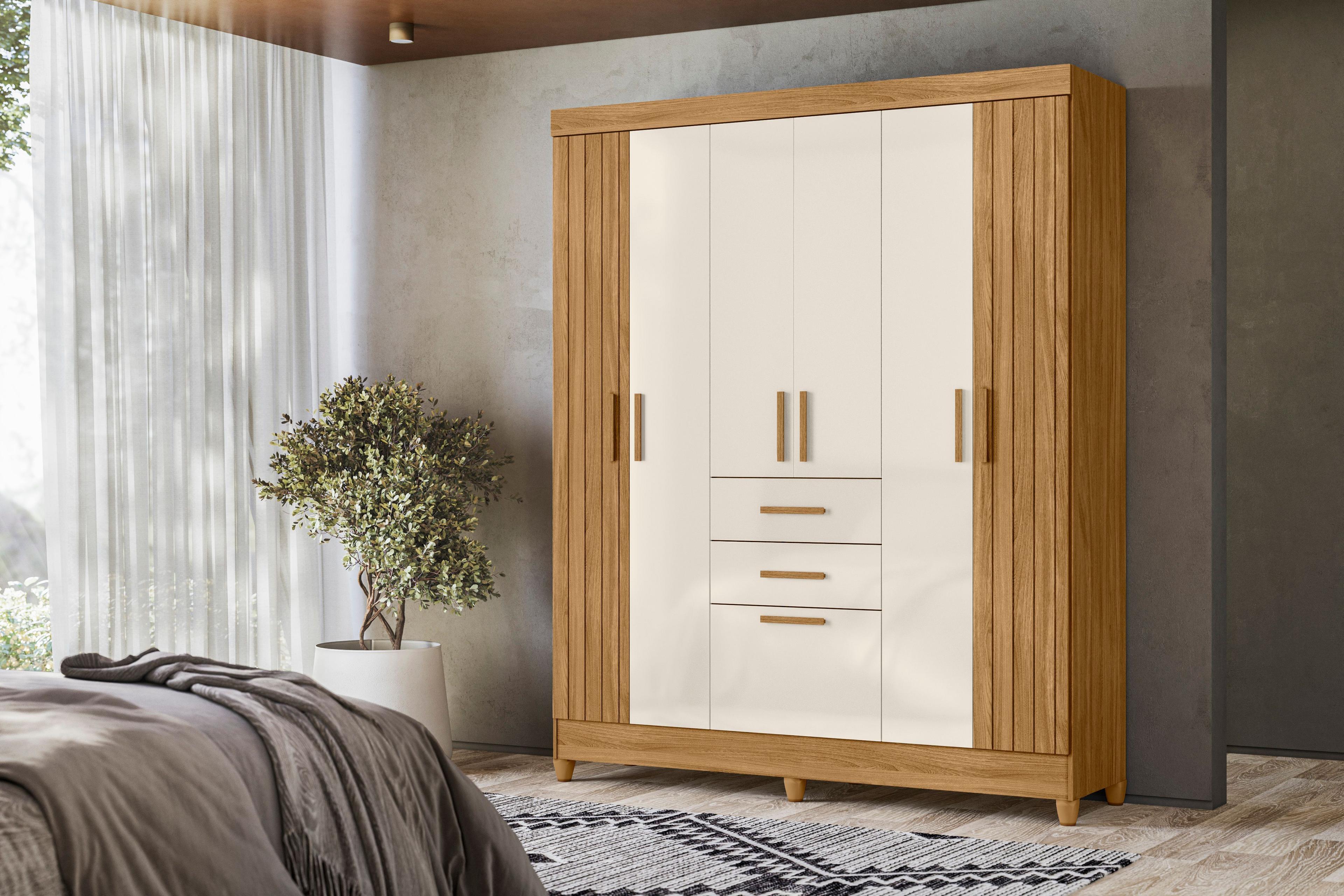 Closet San Telmo 6 puertas 2 cajones 1 zapatera 204x165x47 cm-2