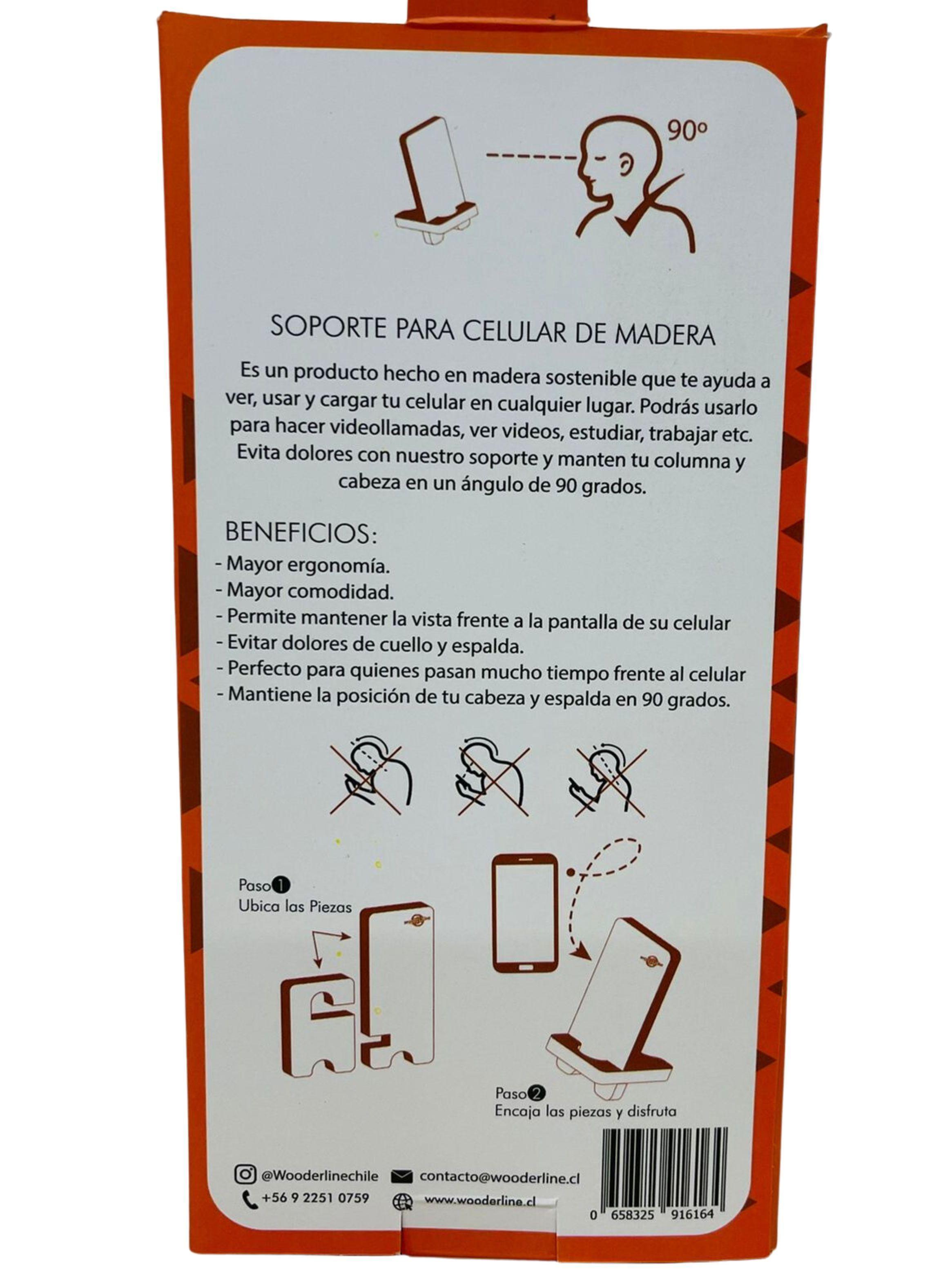 Soporte para Celular de Madera-3